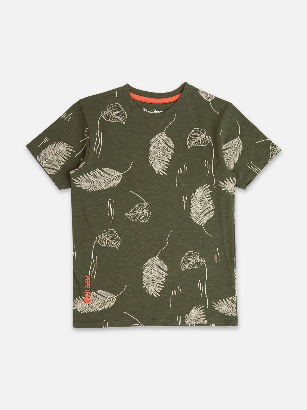 Pepe Jeans Boys Graphic Printed Round Neck Short Sleeves Pure Cotton T-shirt, Green
Pepe Jeans Boys Graphic Printed Round Neck Short Sleeves Pure Cotton T-shirt, Green