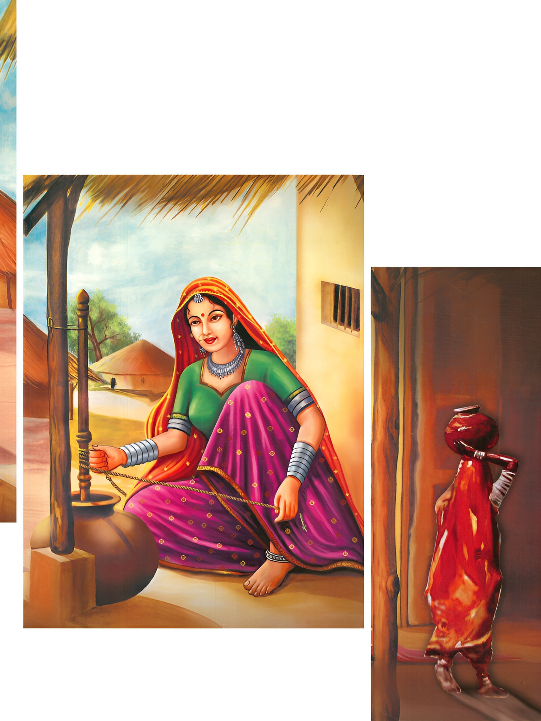 WALLMAX 3 Pieces Red & Pink Wooden Paintings Wall Arts
WALLMAX 3 Pieces Red & Pink Wooden Paintings Wall Arts