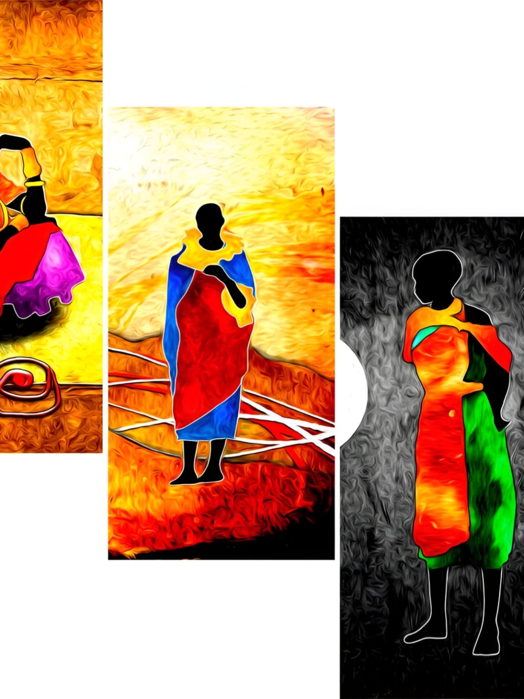 WALLMAX Yellow & Red 3 Pieces Tribal Lady UV Textured MDF Framed Wall Art
WALLMAX Yellow & Red 3 Pieces Tribal Lady UV Textured MDF Framed Wall Art