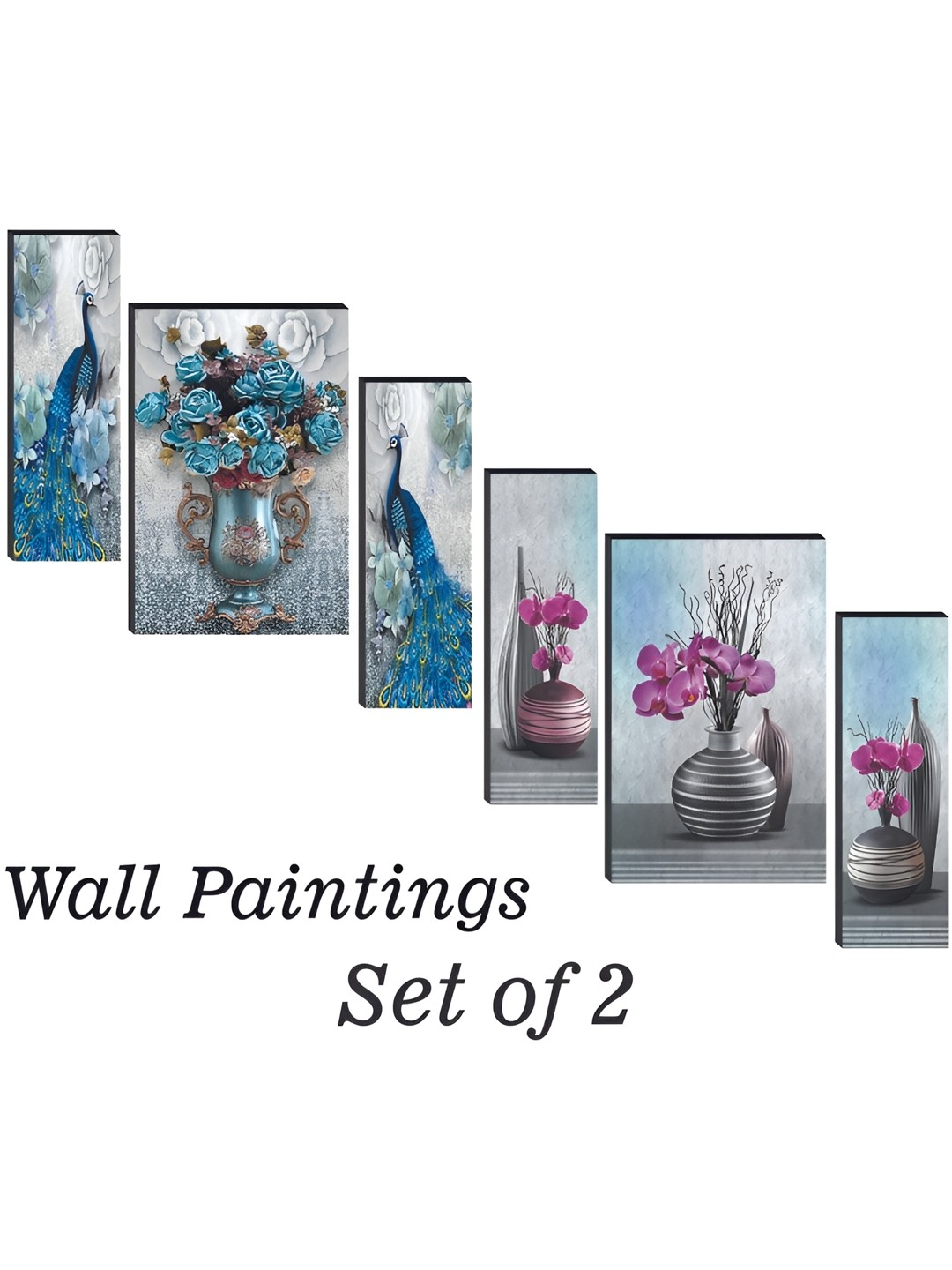 WALLMAX Blue & Purple 6 Pieces Floral and Botanical UV Texured Framed Painting Wall Arts
WALLMAX Blue & Purple 6 Pieces Floral and Botanical UV Texured Framed Painting Wall Arts