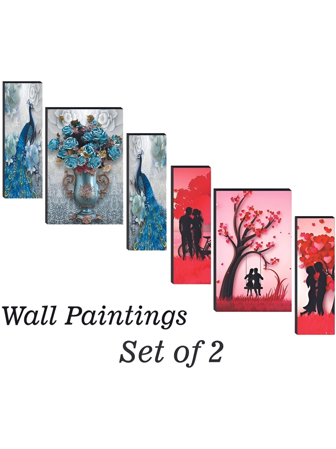 WALLMAX Blue & Red 6 Pieces Floral and Botanical UV Texured Framed Painting Wall Arts
WALLMAX Blue & Red 6 Pieces Floral and Botanical UV Texured Framed Painting Wall Arts