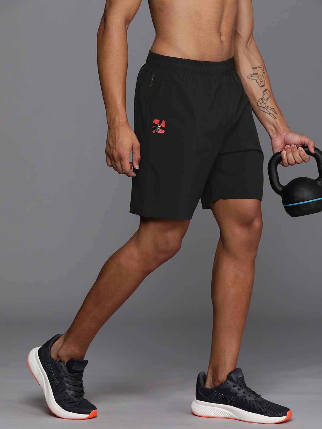 HRX by Hrithik Roshan Men Rapid Dry Antimicrobial Finish Mid-Rise Training Shorts, Black
HRX by Hrithik Roshan Men Rapid Dry Antimicrobial Finish Mid-Rise Training Shorts, Black