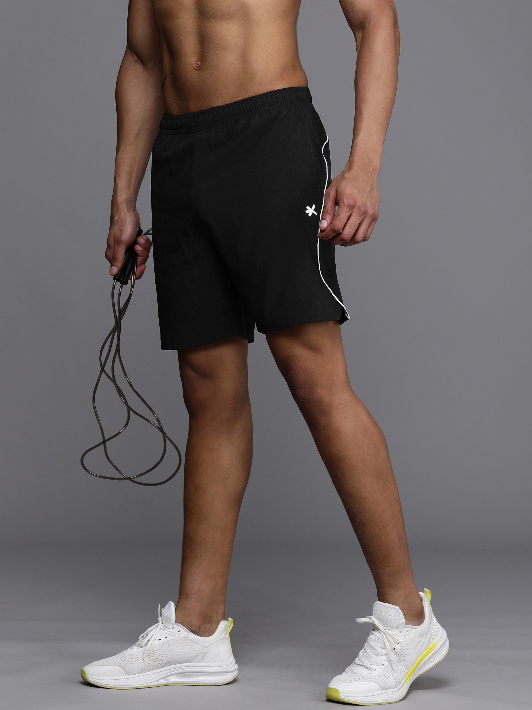 HRX by Hrithik Roshan Men Rapid Dry Antimicrobial Finish Mid-Rise Training Shorts, Black
HRX by Hrithik Roshan Men Rapid Dry Antimicrobial Finish Mid-Rise Training Shorts, Black