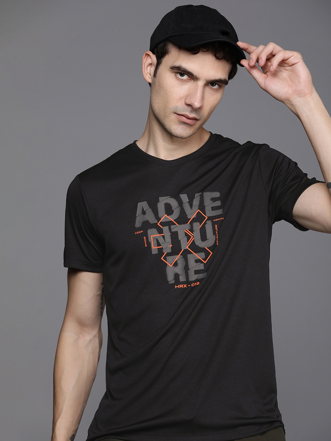 HRX by Hrithik Roshan Rapid Dry Antimicrobial Finish Typography Printed T-shirt, Black
HRX by Hrithik Roshan Rapid Dry Antimicrobial Finish Typography Printed T-shirt, Black