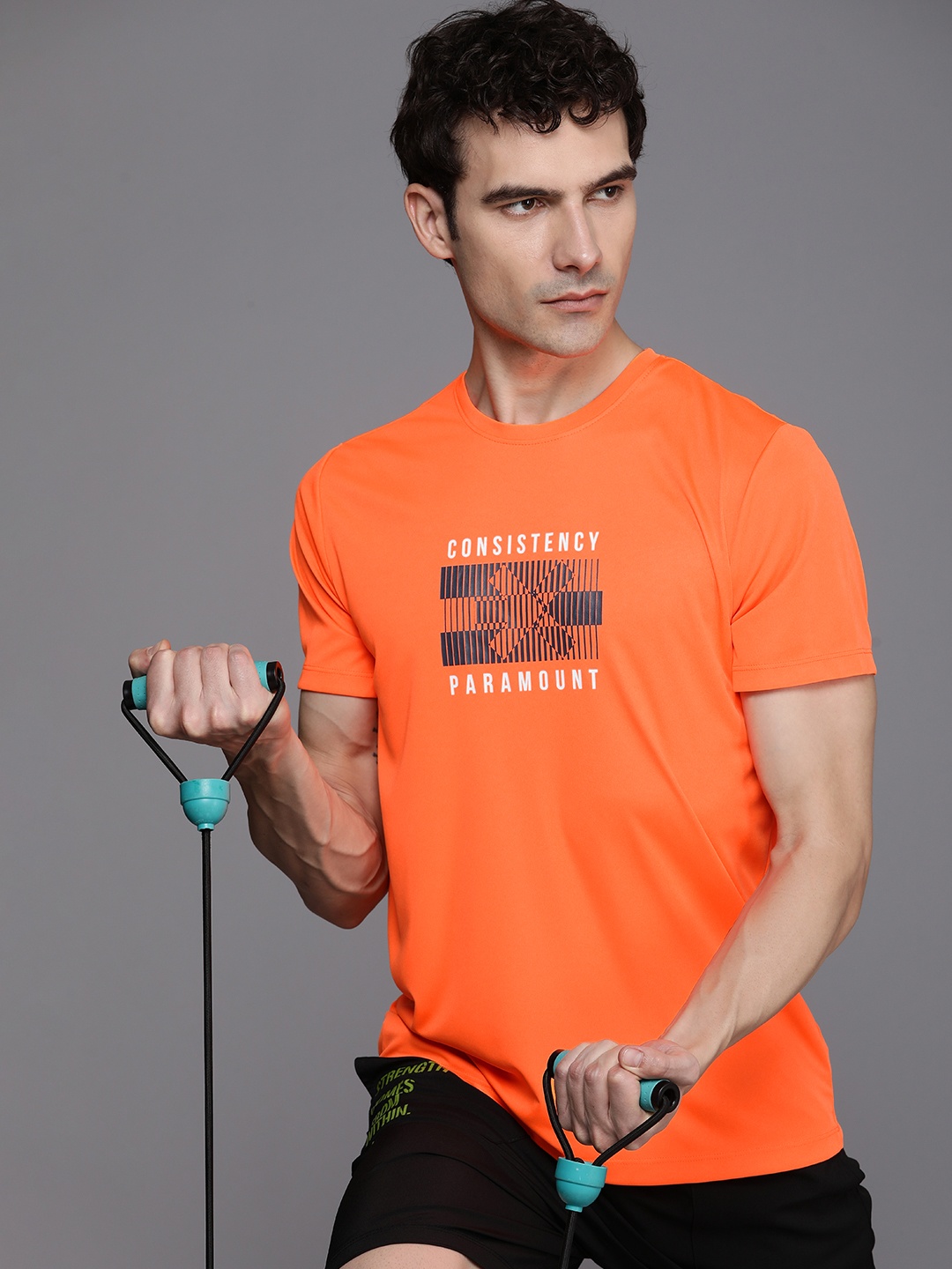 HRX by Hrithik Roshan Men Typography Printed Training Rapid-Dry T-shirt, Orange
HRX by Hrithik Roshan Men Typography Printed Training Rapid-Dry T-shirt, Orange