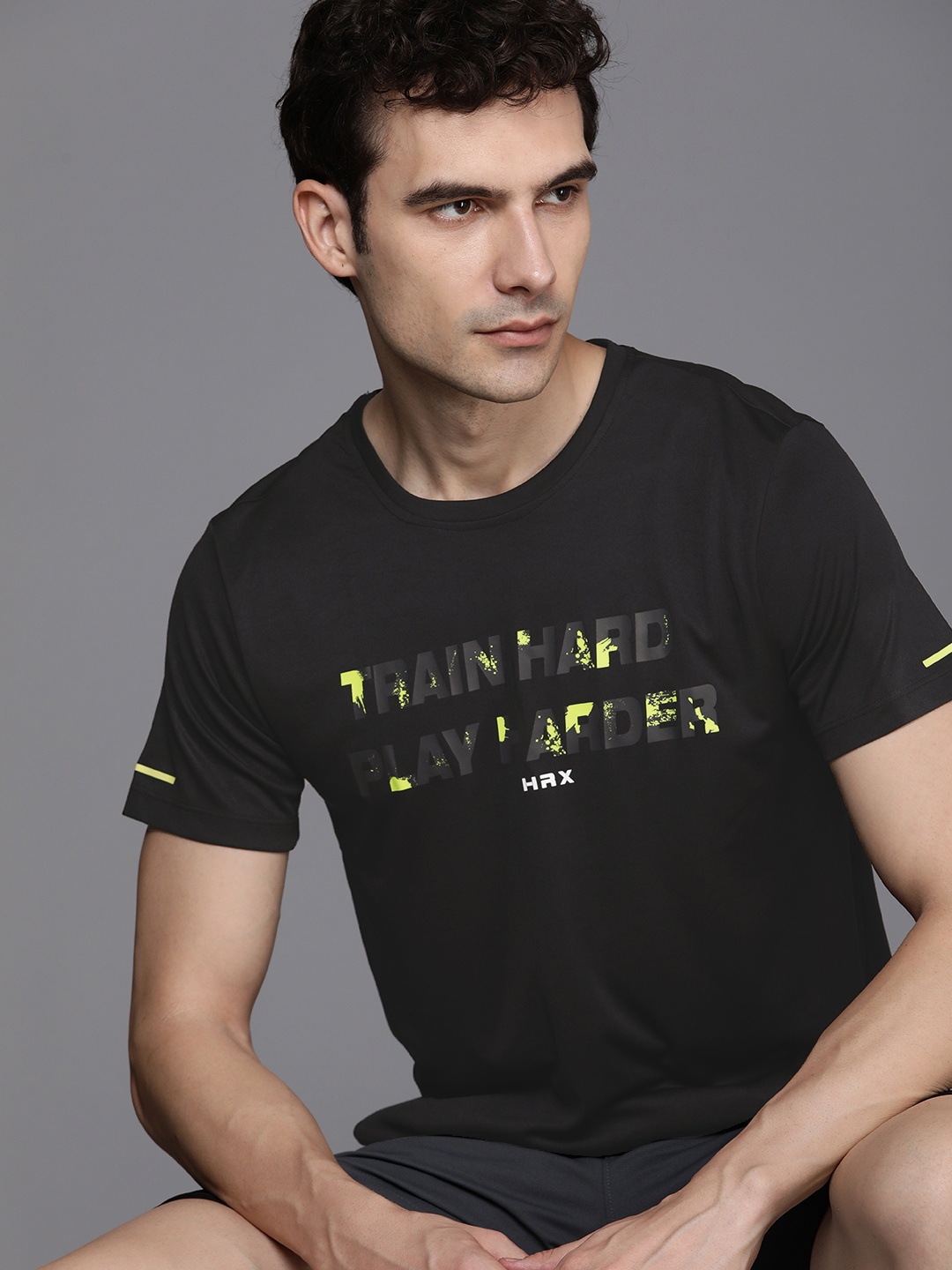 HRX by Hrithik Roshan Rapid Dry Antimicrobial Finish Typography Printed T-shirt, Black
HRX by Hrithik Roshan Rapid Dry Antimicrobial Finish Typography Printed T-shirt, Black