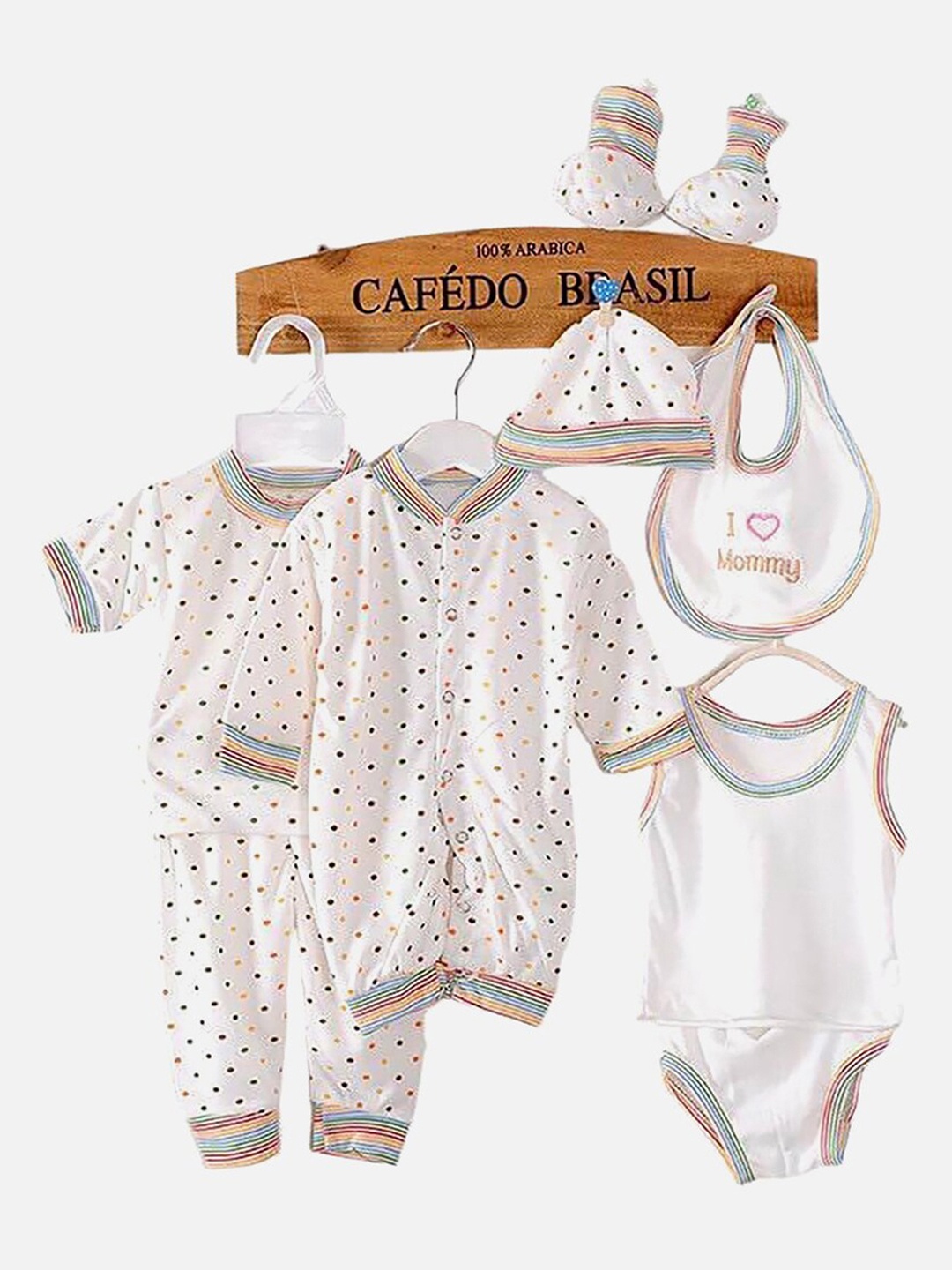 Little Surprise Box LLP Infants 8-Pieces Printed Pure Cotton Baby Apparel Gift Set, White
Little Surprise Box LLP Infants 8-Pieces Printed Pure Cotton Baby Apparel Gift Set, White