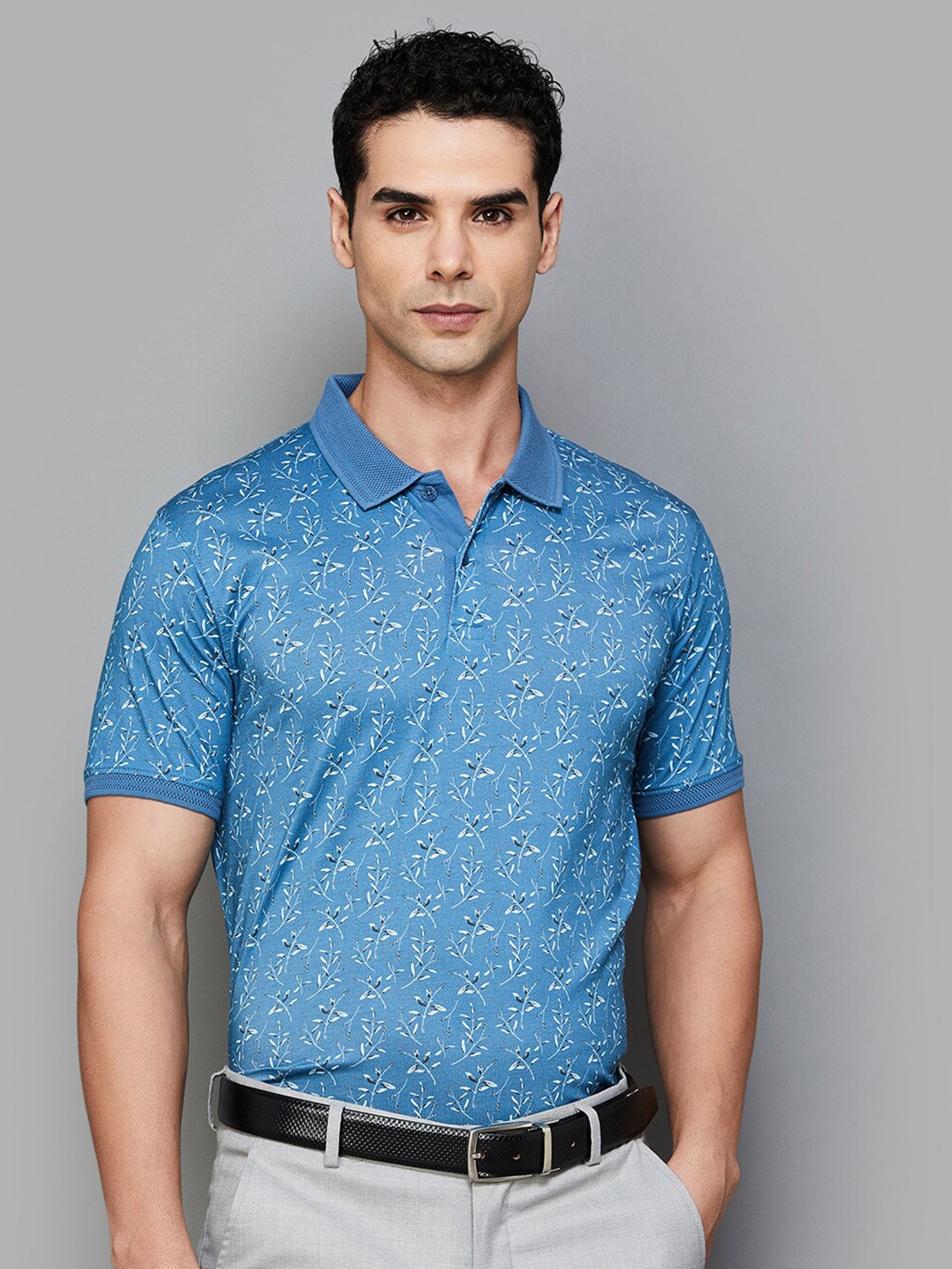CODE by Lifestyle Floral Printed Polo Collar Cotton Slim Fit T-shirt, Blue
CODE by Lifestyle Floral Printed Polo Collar Cotton Slim Fit T-shirt, Blue