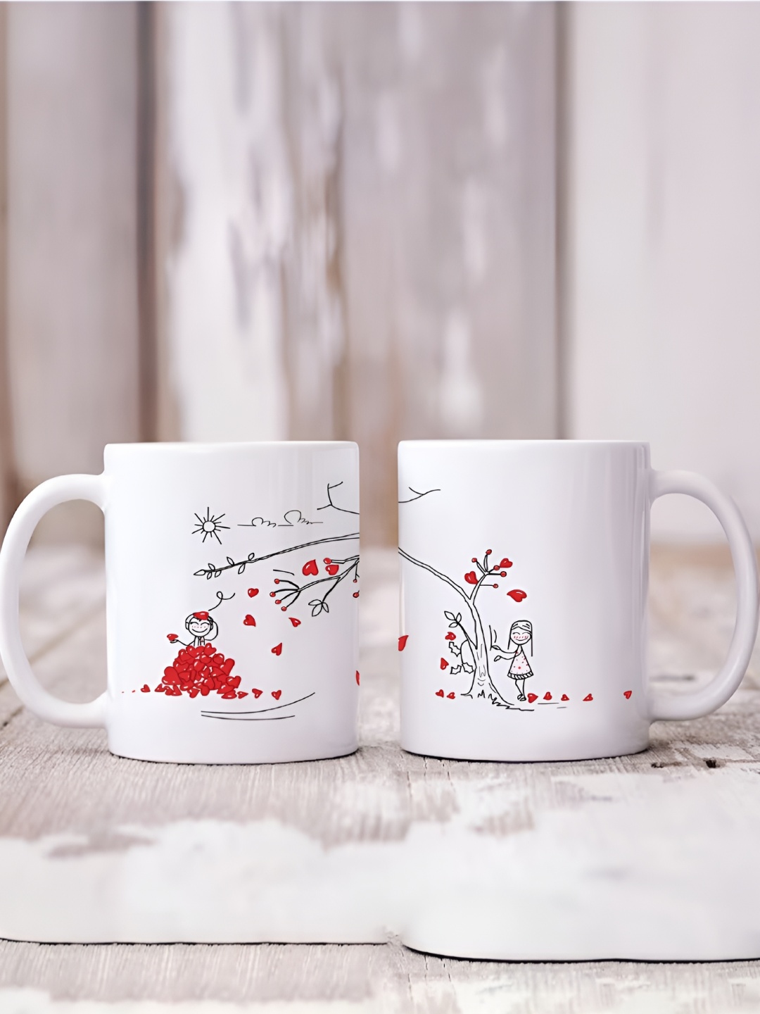 Phirki Studio Valentine Day Printed Couple Love Design Coffee Mug Gift Set, White
Phirki Studio Valentine Day Printed Couple Love Design Coffee Mug Gift Set, White