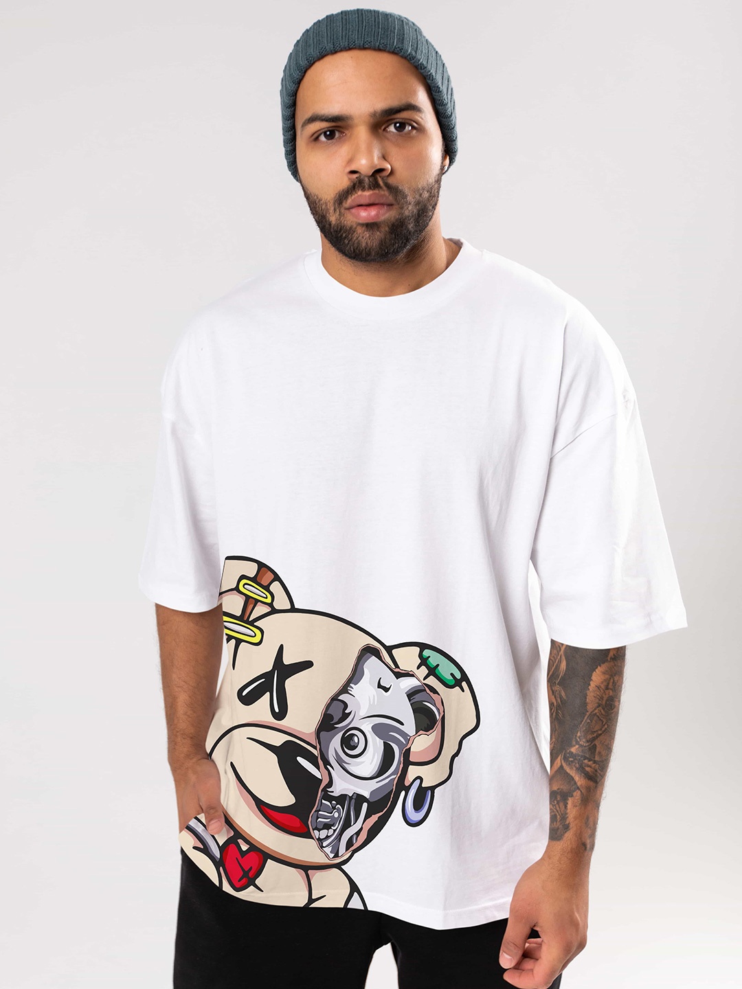 BAESD Graphic Printed Cotton Drop-Shoulder Sleeves Oversized Plus Size T-shirt, White
BAESD Graphic Printed Cotton Drop-Shoulder Sleeves Oversized Plus Size T-shirt, White