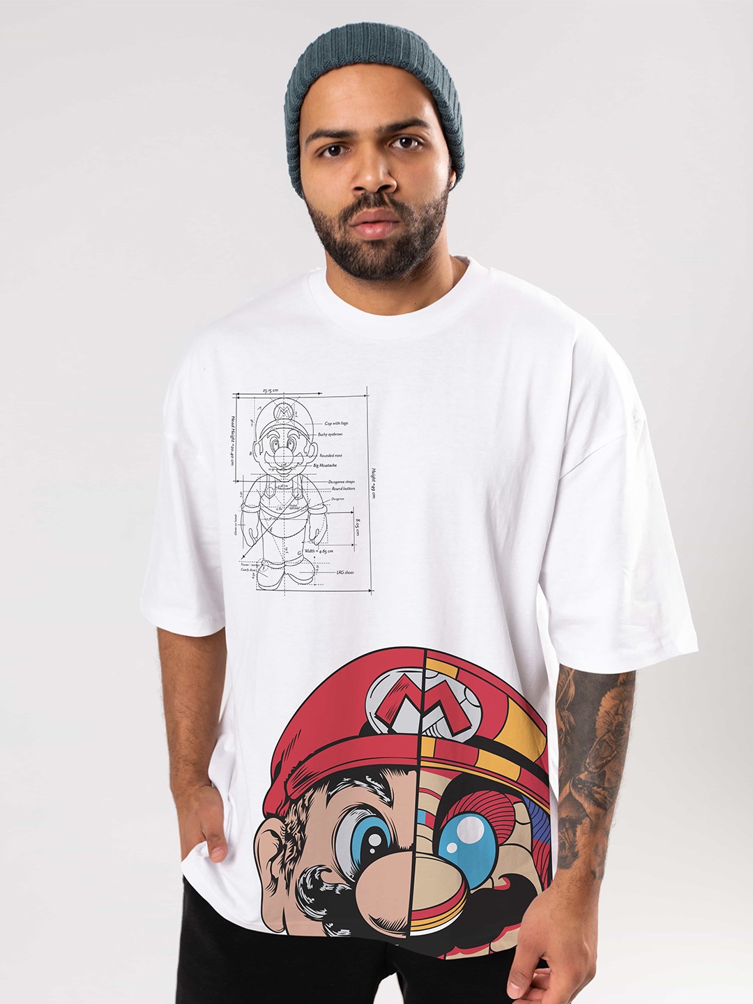 BAESD Graphic Printed Drop-Shoulder Sleeves Oversized Cotton Casual T-shirt, White
BAESD Graphic Printed Drop-Shoulder Sleeves Oversized Cotton Casual T-shirt, White