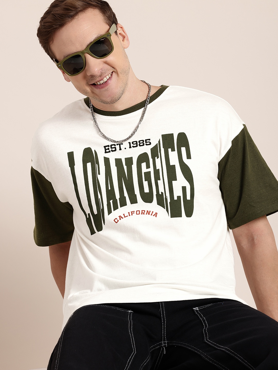 HERE&NOW Typography Printed Drop-Shoulder Sleeves Oversized Pure Cotton T-shirt, White
HERE&NOW Typography Printed Drop-Shoulder Sleeves Oversized Pure Cotton T-shirt, White