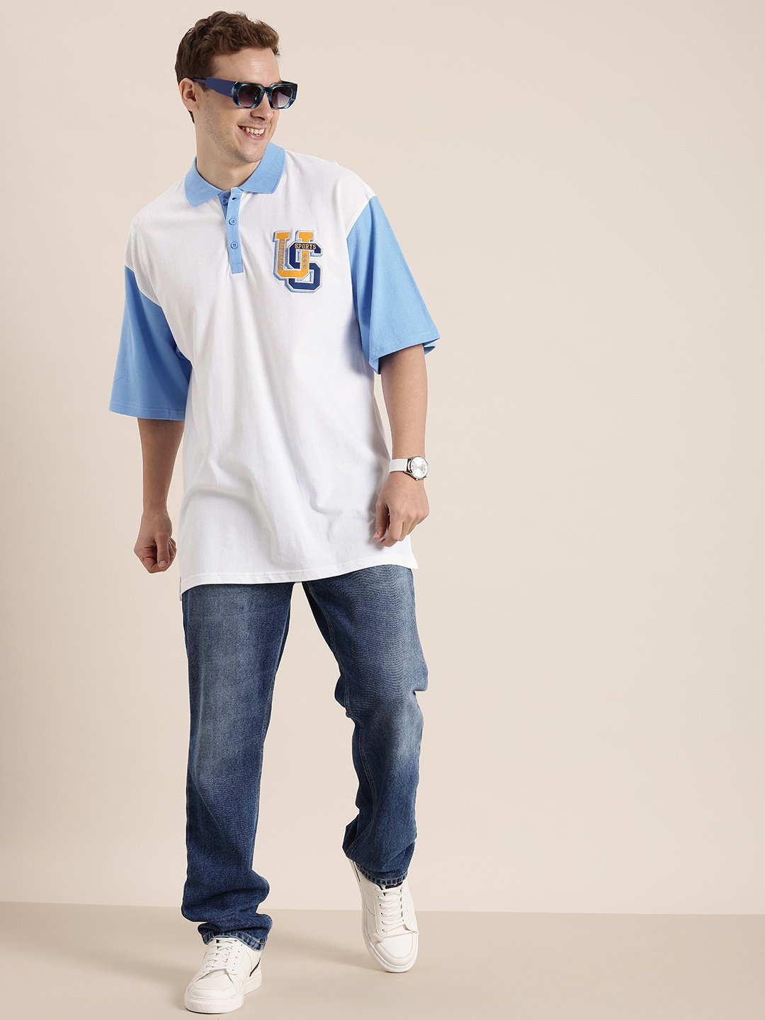 HERE&NOW Typography Embroidered Polo Collar Drop-Shoulder Sleeves Pure Cotton T-shirt, White
HERE&NOW Typography Embroidered Polo Collar Drop-Shoulder Sleeves Pure Cotton T-shirt, White