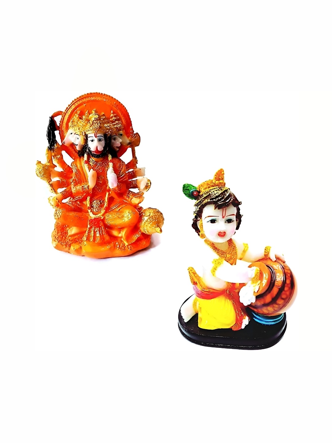 krishnagallery1 Orange & White 2 Pcs Lord Krishna And Hanuman Ji Religious Idol Showpieces
krishnagallery1 Orange & White 2 Pcs Lord Krishna And Hanuman Ji Religious Idol Showpieces