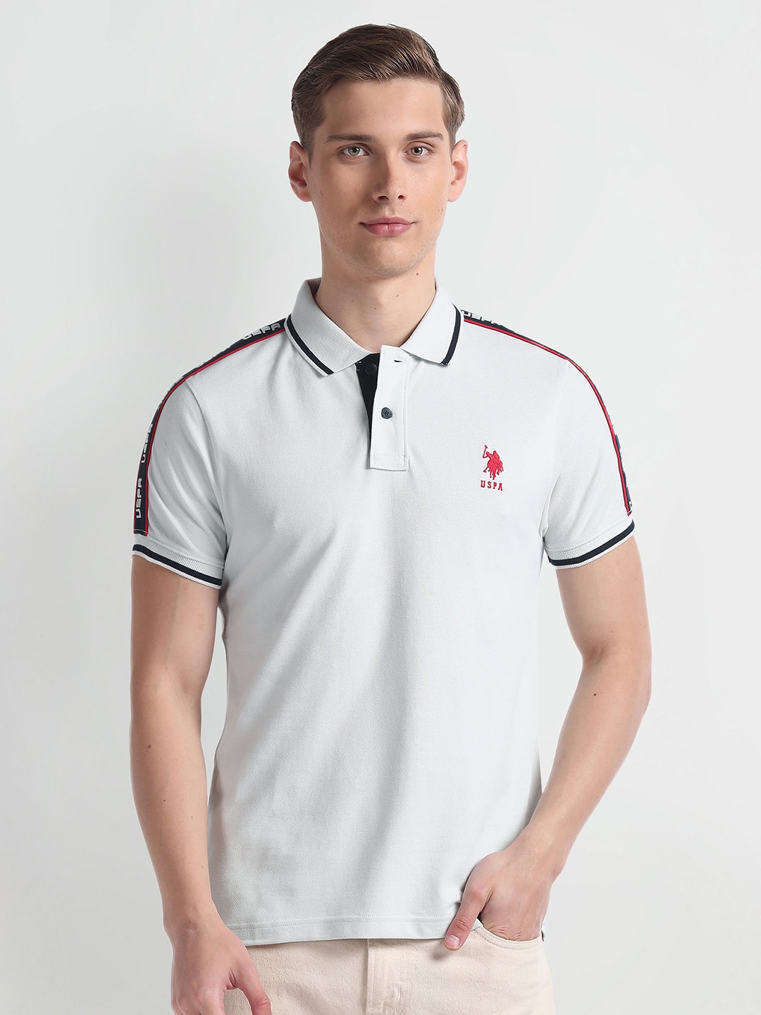 U.S. Polo Assn. Denim Co. Polo Collar Regular Sleeves Cotton Slim Fit T-shirt, Grey
U.S. Polo Assn. Denim Co. Polo Collar Regular Sleeves Cotton Slim Fit T-shirt, Grey