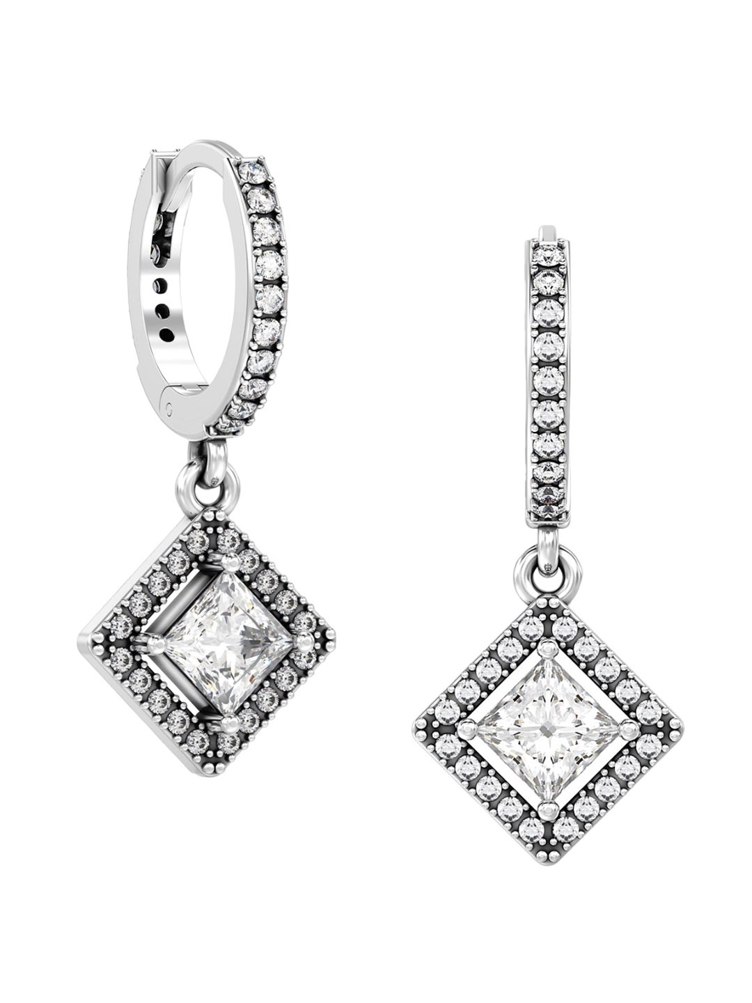 LeCalla Silver Plated Contemporary Cubic Zirconia 92.5 Sterling Silver Drop Earrings
LeCalla Silver Plated Contemporary Cubic Zirconia 92.5 Sterling Silver Drop Earrings
