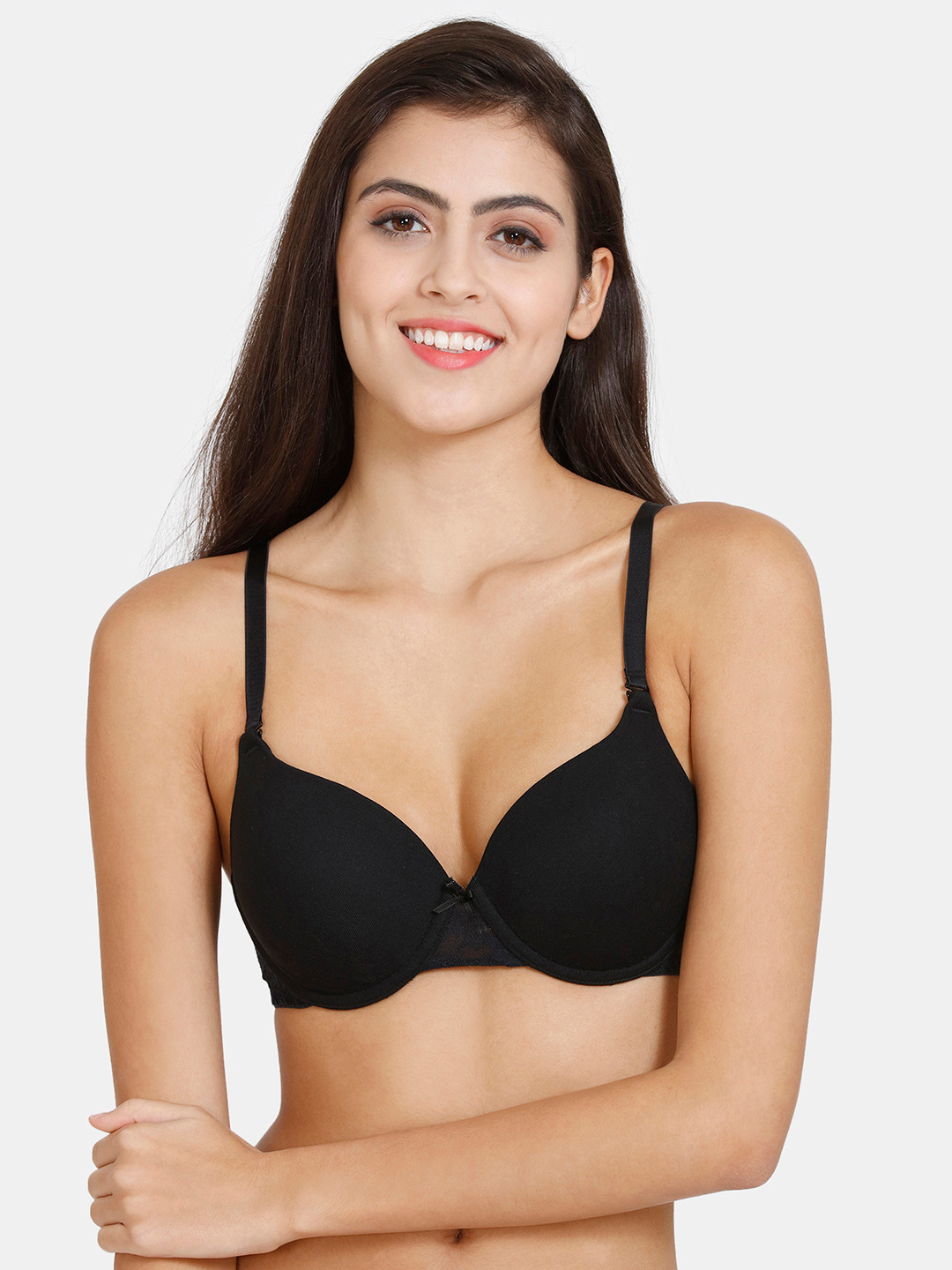 Zivame Medium Coverage Underwired Heavily Padded Push-Up Bra With All Day Comfort, Black
Zivame Medium Coverage Underwired Heavily Padded Push-Up Bra With All Day Comfort, Black