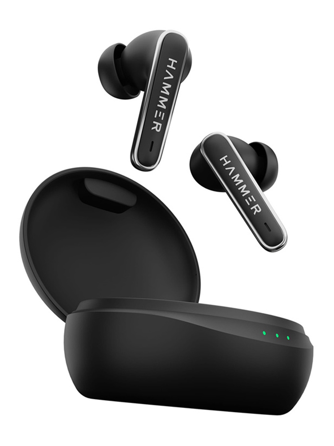 HAMMER Black Airflow Lit true wireless Earbuds with Upto 20H Playtime & Touch Controls
HAMMER Black Airflow Lit true wireless Earbuds with Upto 20H Playtime & Touch Controls