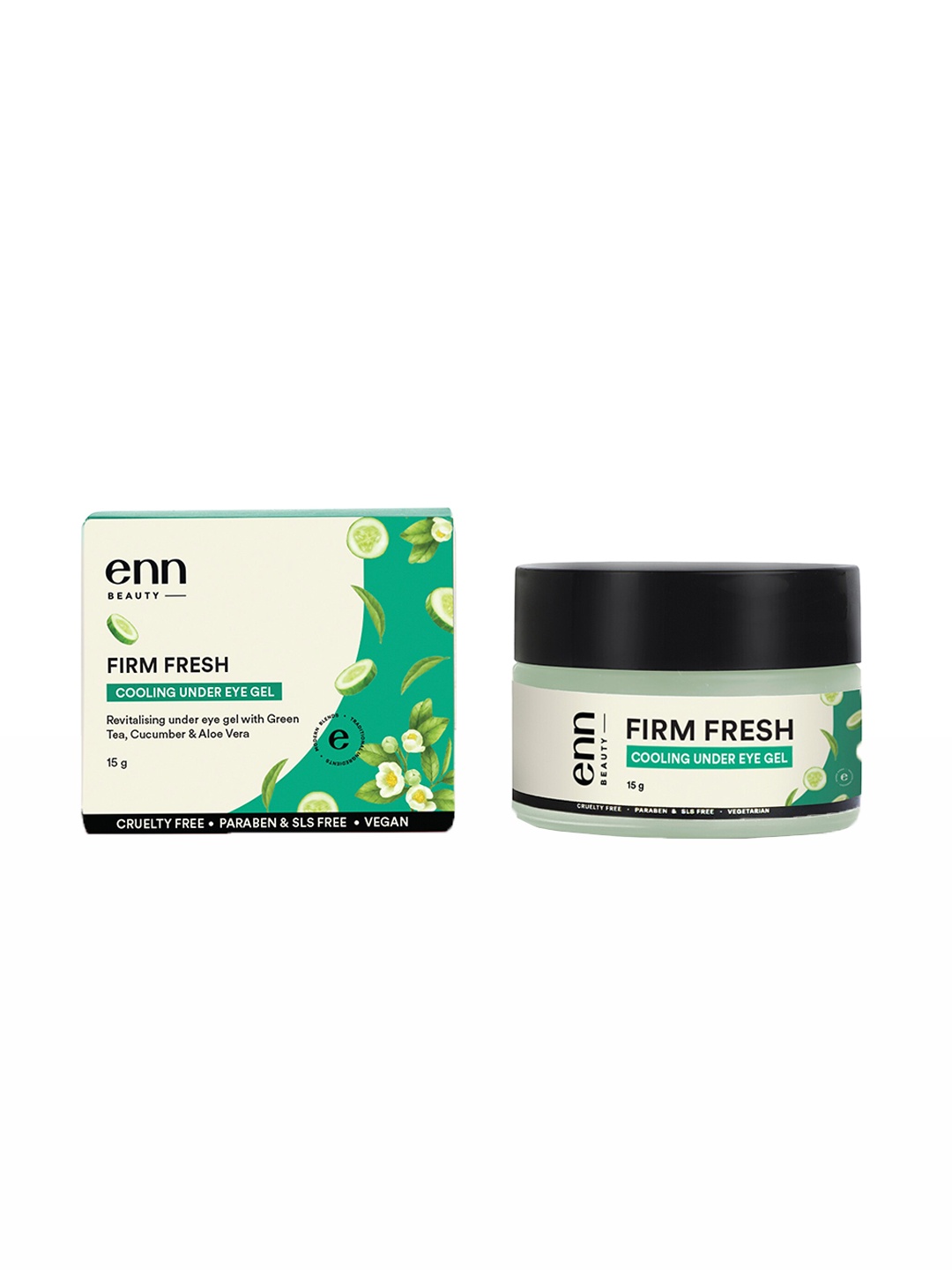 ENN Firm Fresh Under Eye Gel for Instant Depuffs, Dark Circles & Finelines - 15g, Green
ENN Firm Fresh Under Eye Gel for Instant Depuffs, Dark Circles & Finelines - 15g, Green