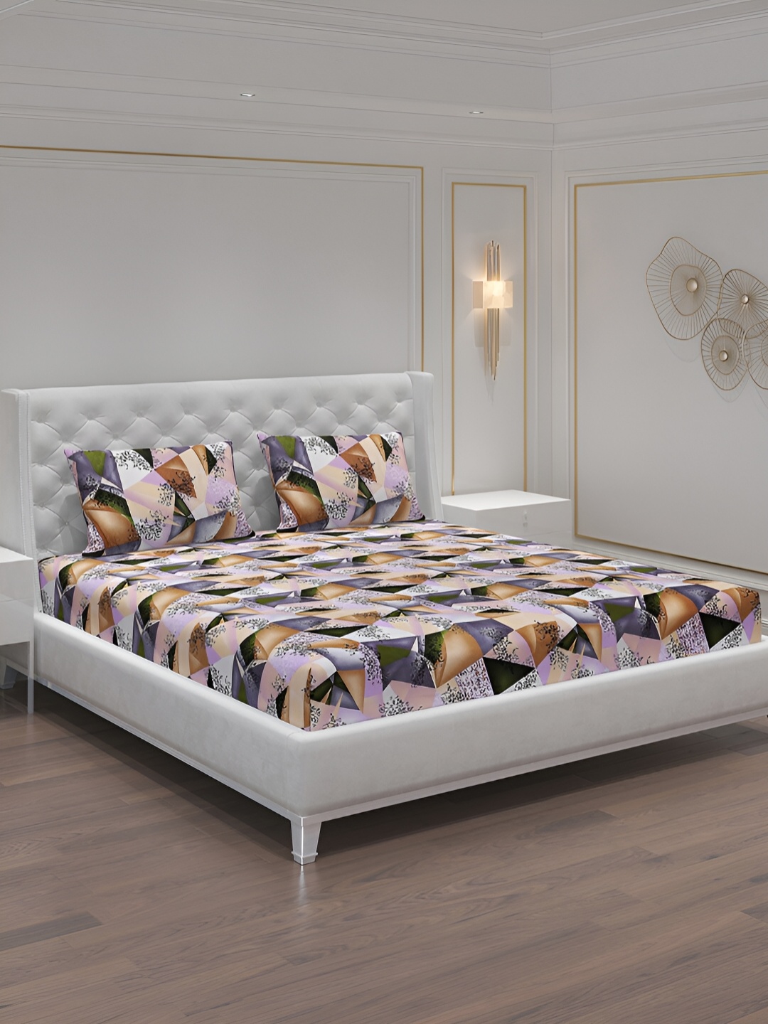 Moca By Monte Carlo Brown & Orange Geometric 120 TC 2 Queen Bedsheet with 4 Pillow Covers
Moca By Monte Carlo Brown & Orange Geometric 120 TC 2 Queen Bedsheet with 4 Pillow Covers