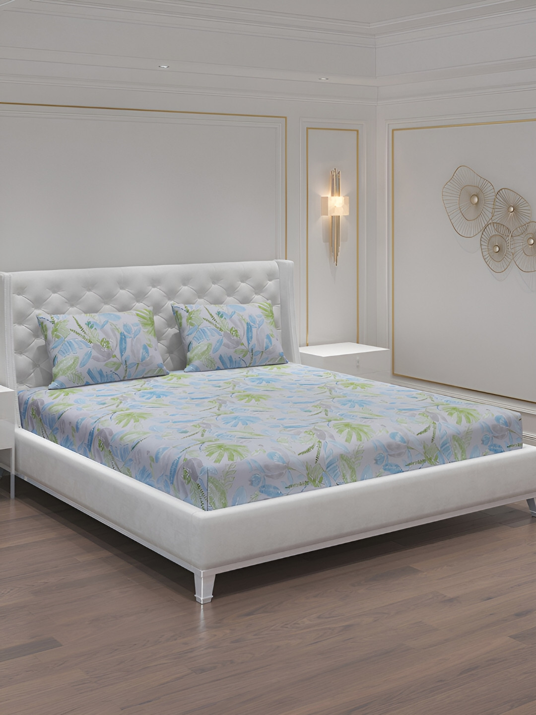 Moca By Monte Carlo Purple & Green Floral 104 TC Queen Bedsheet with 2 Pillow Covers
Moca By Monte Carlo Purple & Green Floral 104 TC Queen Bedsheet with 2 Pillow Covers