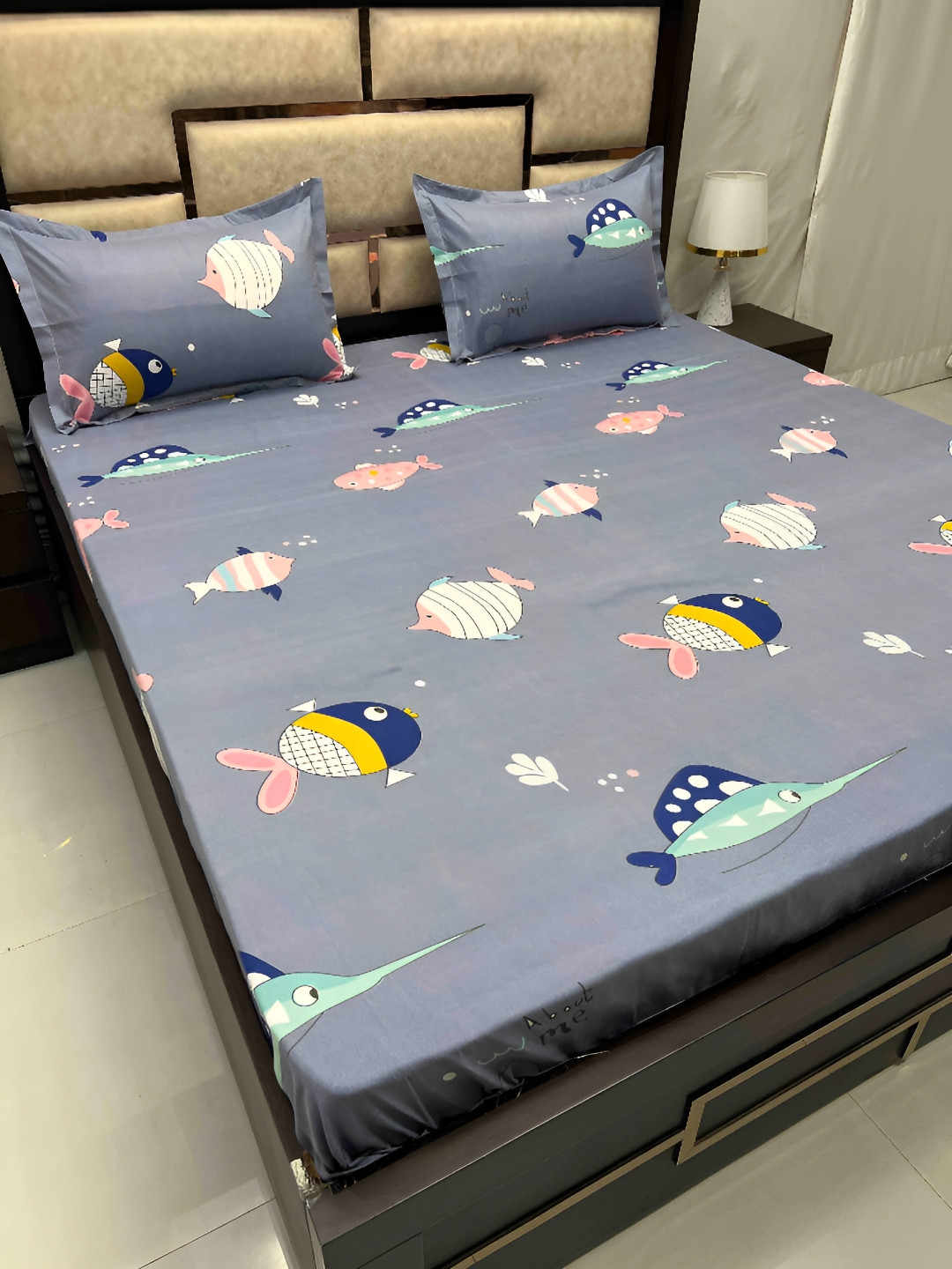 Pure Decor Blue Cartoon Characters 260 TC Cotton Queen Bedsheet with 2 Pillow Covers
Pure Decor Blue Cartoon Characters 260 TC Cotton Queen Bedsheet with 2 Pillow Covers