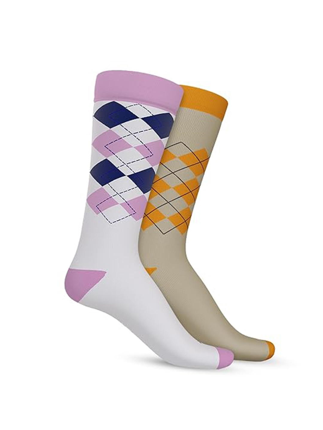 TalkingSox Unisex Pack of 2 Patterned Calf-Length Moisture Wicking Bamboo Socks, Orange
TalkingSox Unisex Pack of 2 Patterned Calf-Length Moisture Wicking Bamboo Socks, Orange