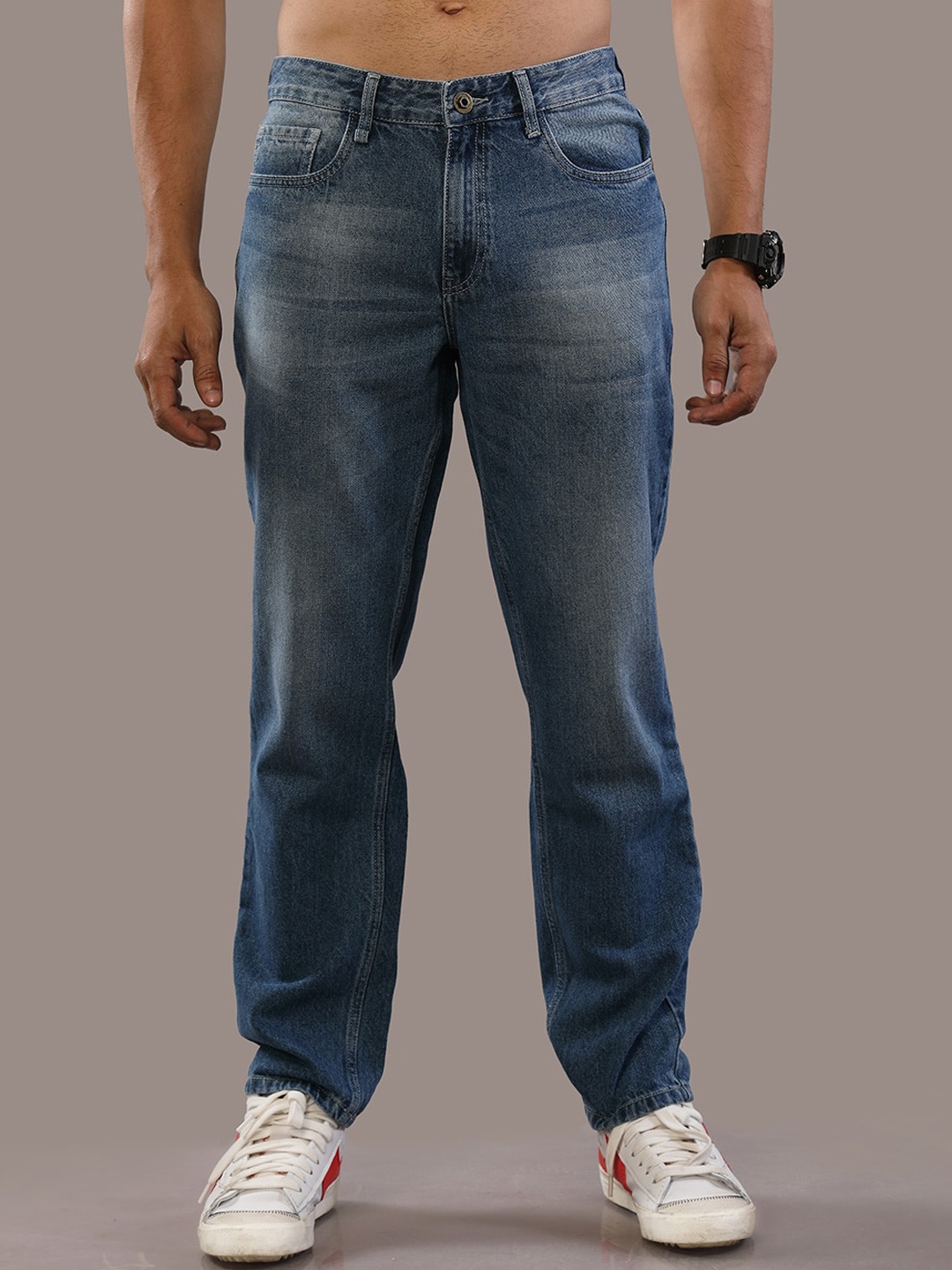 The Roadster Lifestyle Co. Men Relaxed-Fit Comfort Light Fade Clean Look Pure Cotton Jeans, Blue
The Roadster Lifestyle Co. Men Relaxed-Fit Comfort Light Fade Clean Look Pure Cotton Jeans, Blue