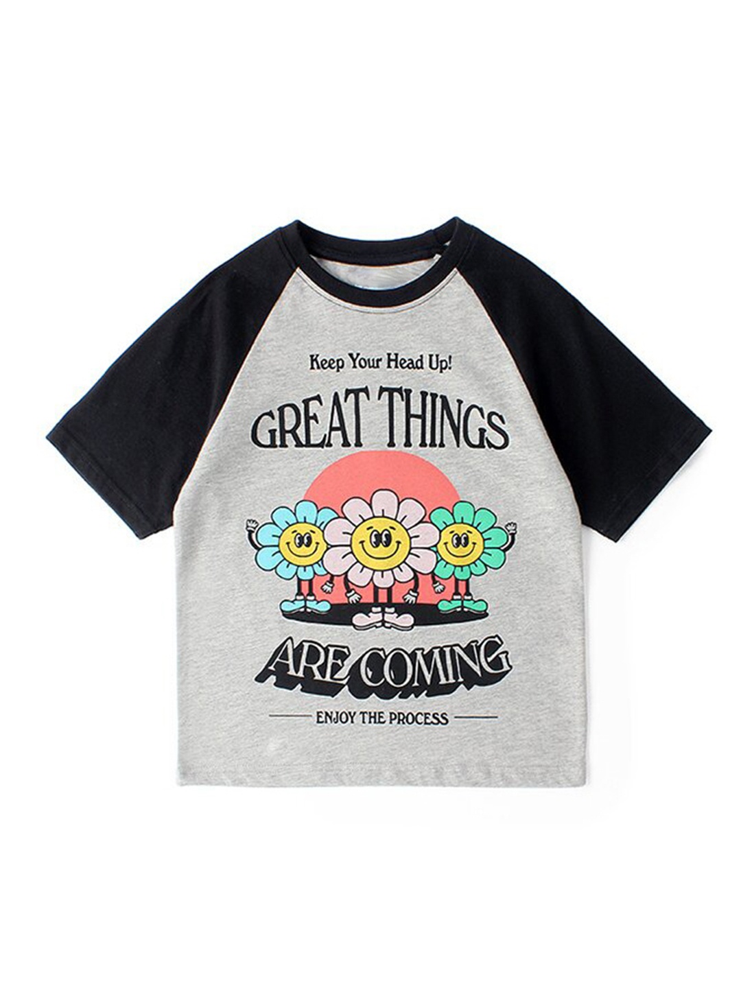 StyleCast Girls Blue & Red Typography Printed Drop-Shoulder Sleeves Cotton T-shirt, Grey
StyleCast Girls Blue & Red Typography Printed Drop-Shoulder Sleeves Cotton T-shirt, Grey