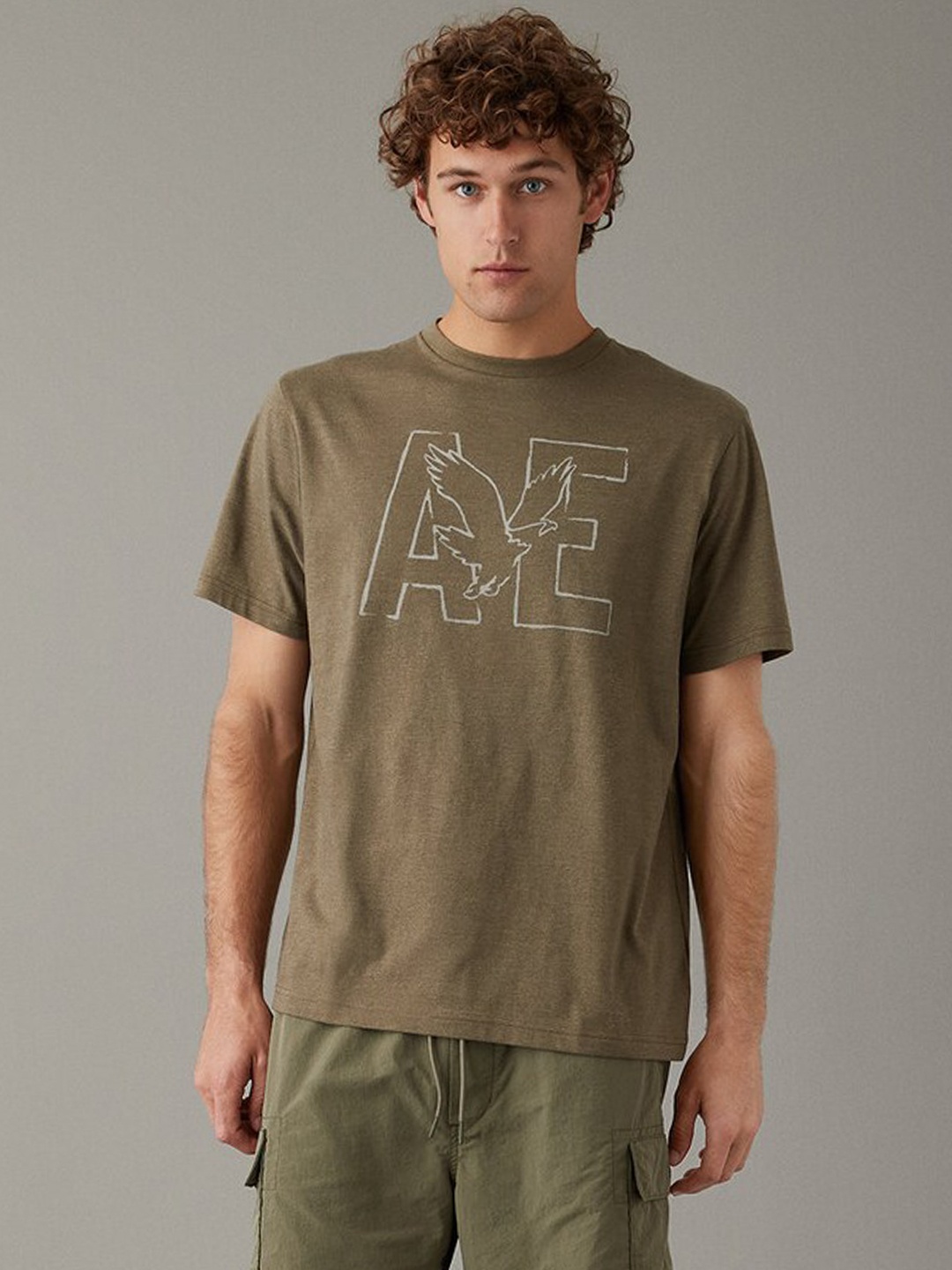 AMERICAN EAGLE OUTFITTERS Typography Round Neck Half Sleeves Applique Cotton Casual T-shirt, Olive
AMERICAN EAGLE OUTFITTERS Typography Round Neck Half Sleeves Applique Cotton Casual T-shirt, Olive