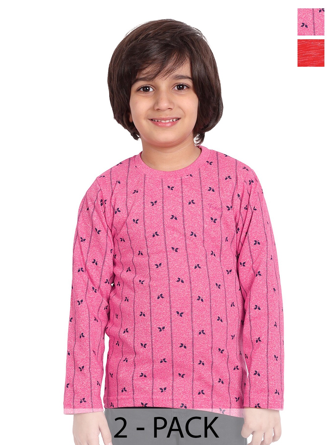 BAESD Boys Pack of 2 Printed Round Neck Long Sleeves Regular Fit Cotton Casual T-shirt, Pink
BAESD Boys Pack of 2 Printed Round Neck Long Sleeves Regular Fit Cotton Casual T-shirt, Pink