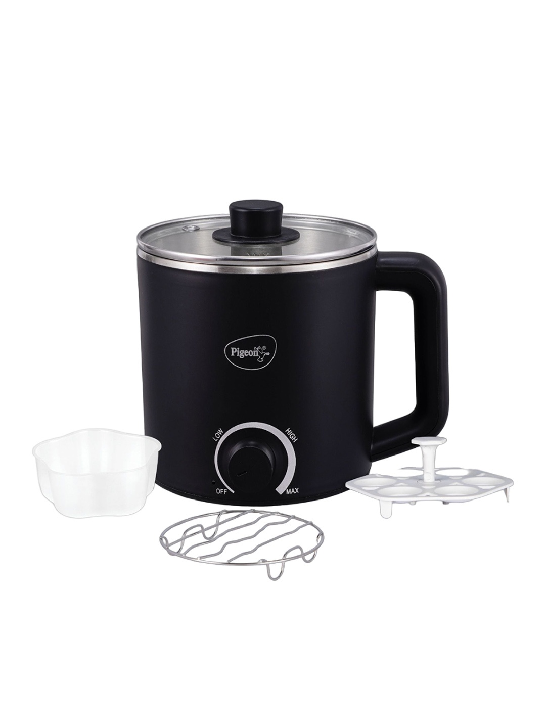 Pigeon Swift Black Electric Kettle 1.5 L with extra long cord and built-in cord storage
Pigeon Swift Black Electric Kettle 1.5 L with extra long cord and built-in cord storage