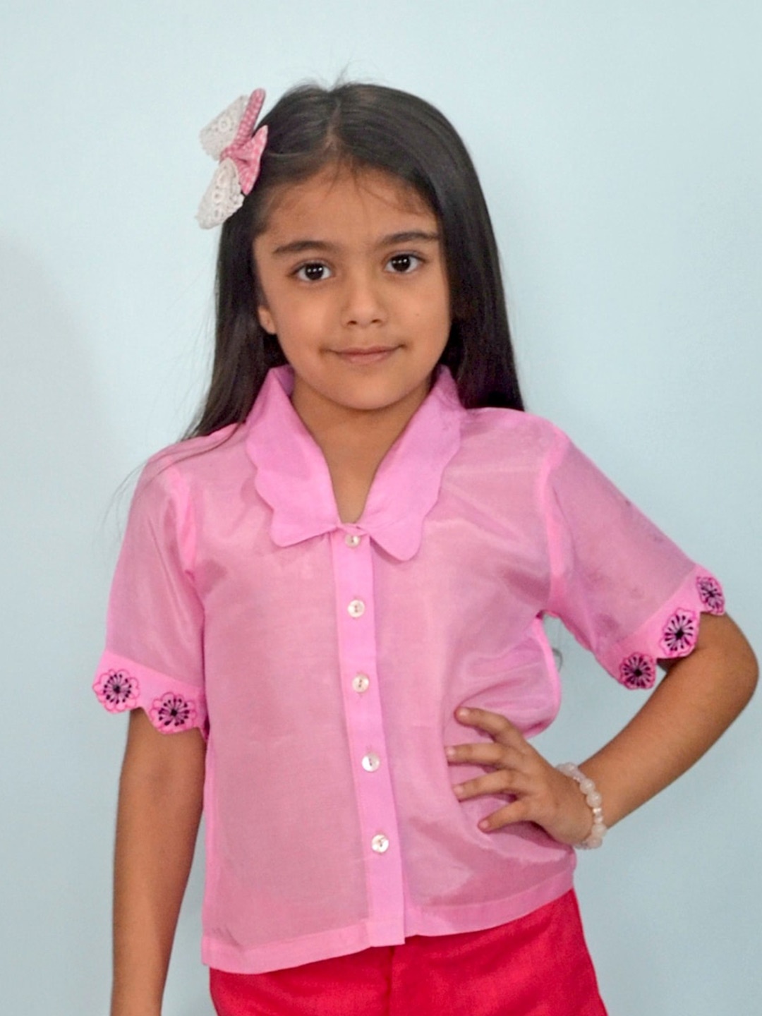 BAESD Kids-Girls Gardinia Cotton Shirt Collar Short Sleeves Opaque Shirt Style Top, Pink
BAESD Kids-Girls Gardinia Cotton Shirt Collar Short Sleeves Opaque Shirt Style Top, Pink