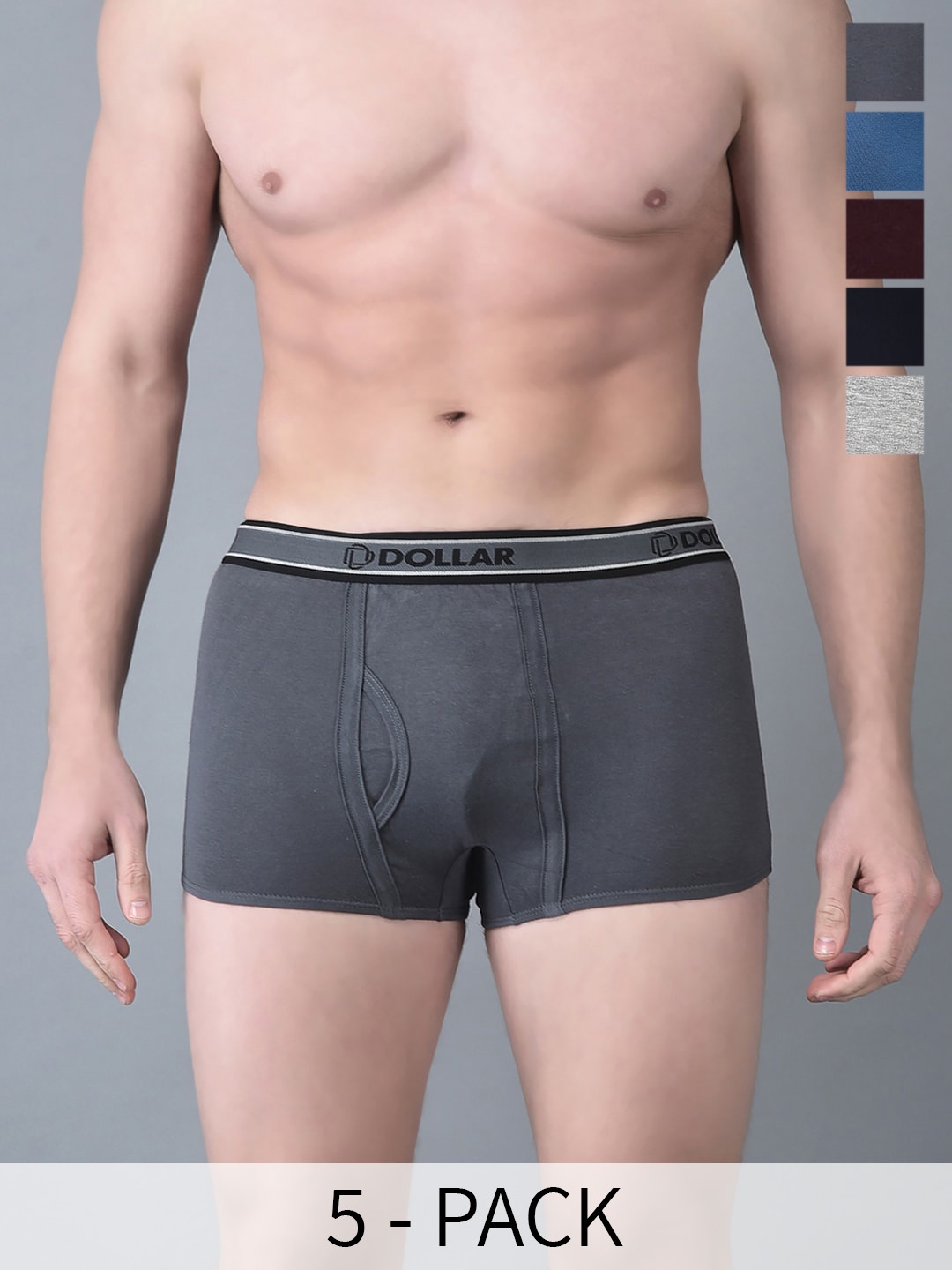 Dollar Bigboss Pack Of 5 Assorted Breathability Cotton Trunks MBTR-01-MINI-PO1-CO5-S24
Dollar Bigboss Pack Of 5 Assorted Breathability Cotton Trunks MBTR-01-MINI-PO1-CO5-S24