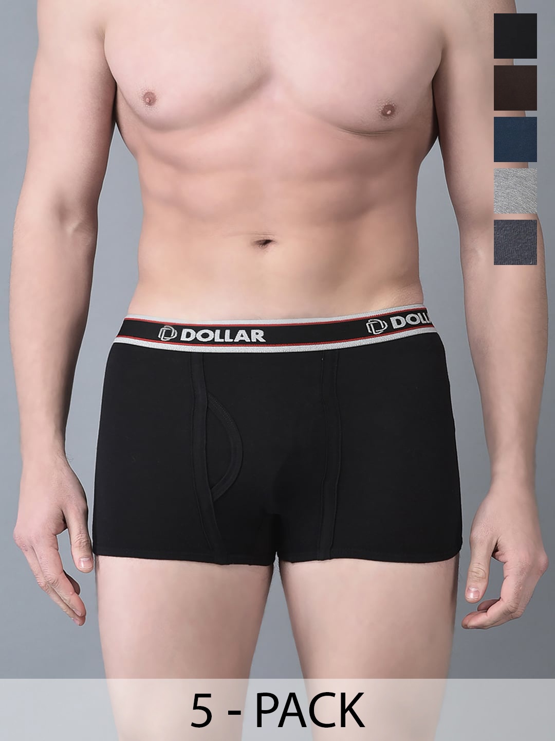 Dollar Bigboss Men Pack Of 5 Assorted Cotton Interlock Trunks MBTR-01-MINI-PO1-CO2-S24
Dollar Bigboss Men Pack Of 5 Assorted Cotton Interlock Trunks MBTR-01-MINI-PO1-CO2-S24