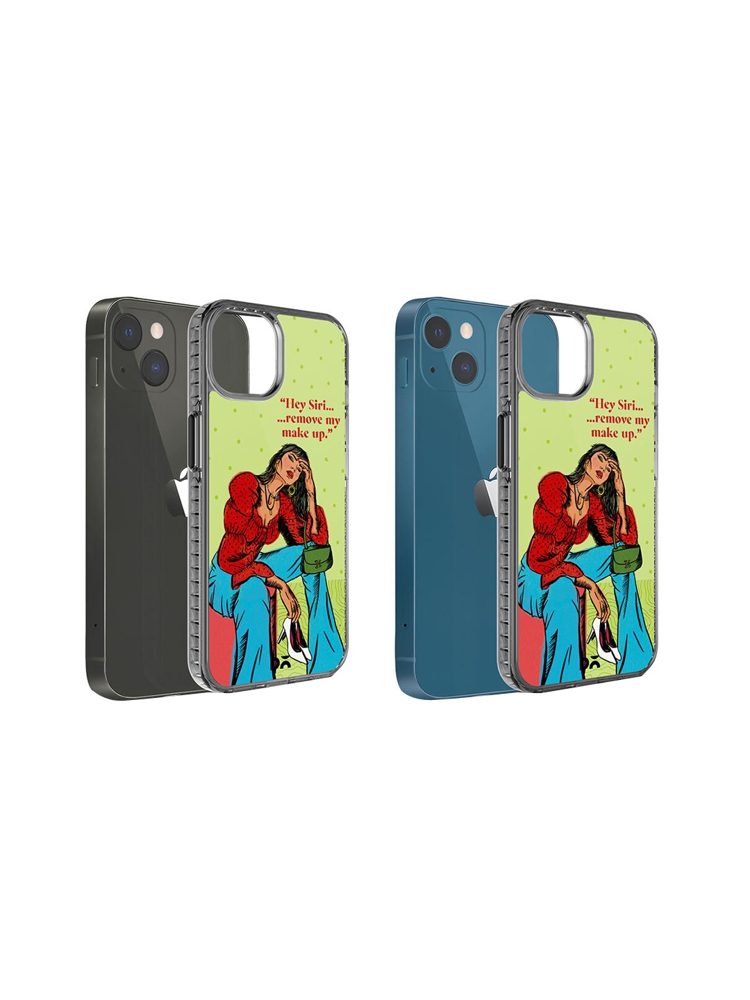 DailyObjects Hey Siri Printed Impact Resistant iPhone 15 Super Slim Back Case, Green
DailyObjects Hey Siri Printed Impact Resistant iPhone 15 Super Slim Back Case, Green