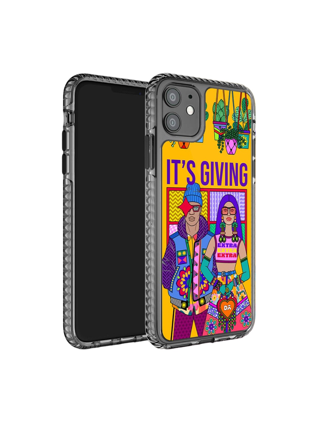 DailyObjects It's Giving Printed Impact Resistant iPhone 11 Super Slim Back Case, Yellow
DailyObjects It's Giving Printed Impact Resistant iPhone 11 Super Slim Back Case, Yellow