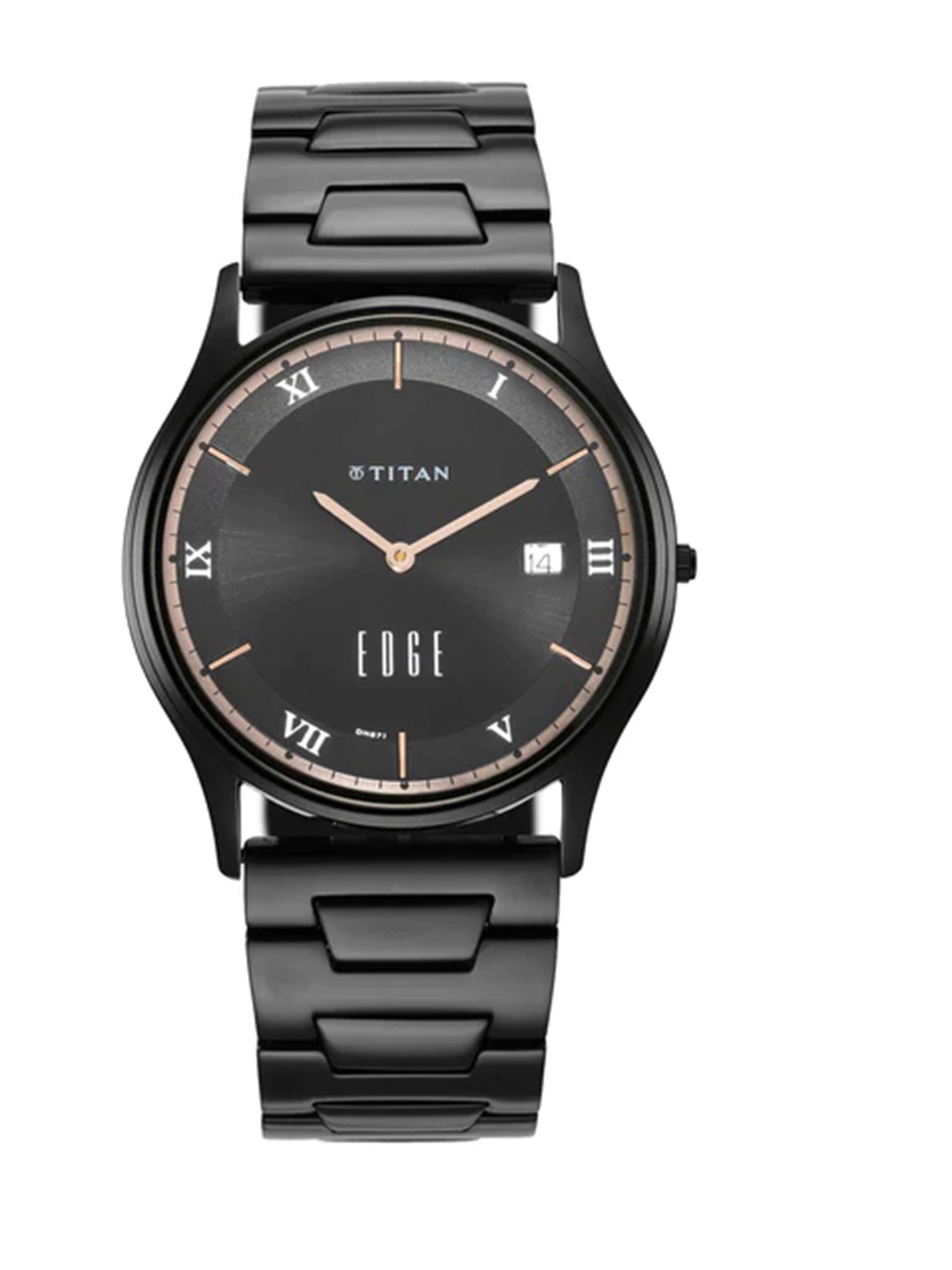 Titan Men Edge Dial & Stainless Steel Bracelet Style Straps Analogue Watch 1683NM01, Black
Titan Men Edge Dial & Stainless Steel Bracelet Style Straps Analogue Watch 1683NM01, Black