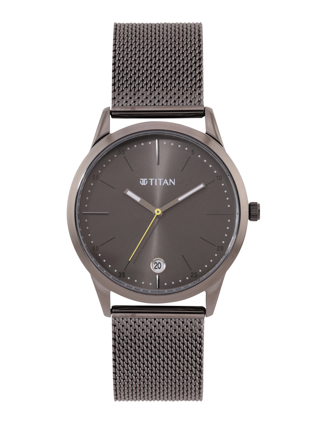 Titan Men Solid Dial & Stainless Steel Bracelet Style Strap Analogue Watch 1806QM01, Grey
Titan Men Solid Dial & Stainless Steel Bracelet Style Strap Analogue Watch 1806QM01, Grey