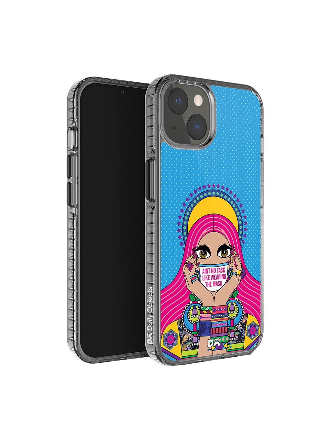DailyObjects Printed Impact Resistant iPhone 14 Plus Super Slim Back Case, Black
DailyObjects Printed Impact Resistant iPhone 14 Plus Super Slim Back Case, Black