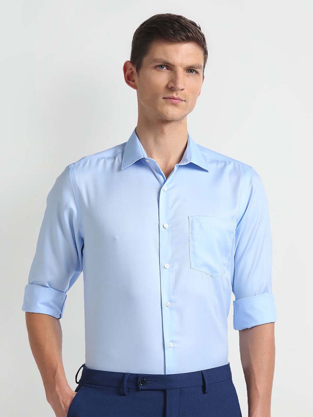 Arrow Manhattan Slim Fit Auto Press Long Sleeves Cotton Autopress Formal Shirt, Blue
Arrow Manhattan Slim Fit Auto Press Long Sleeves Cotton Autopress Formal Shirt, Blue
