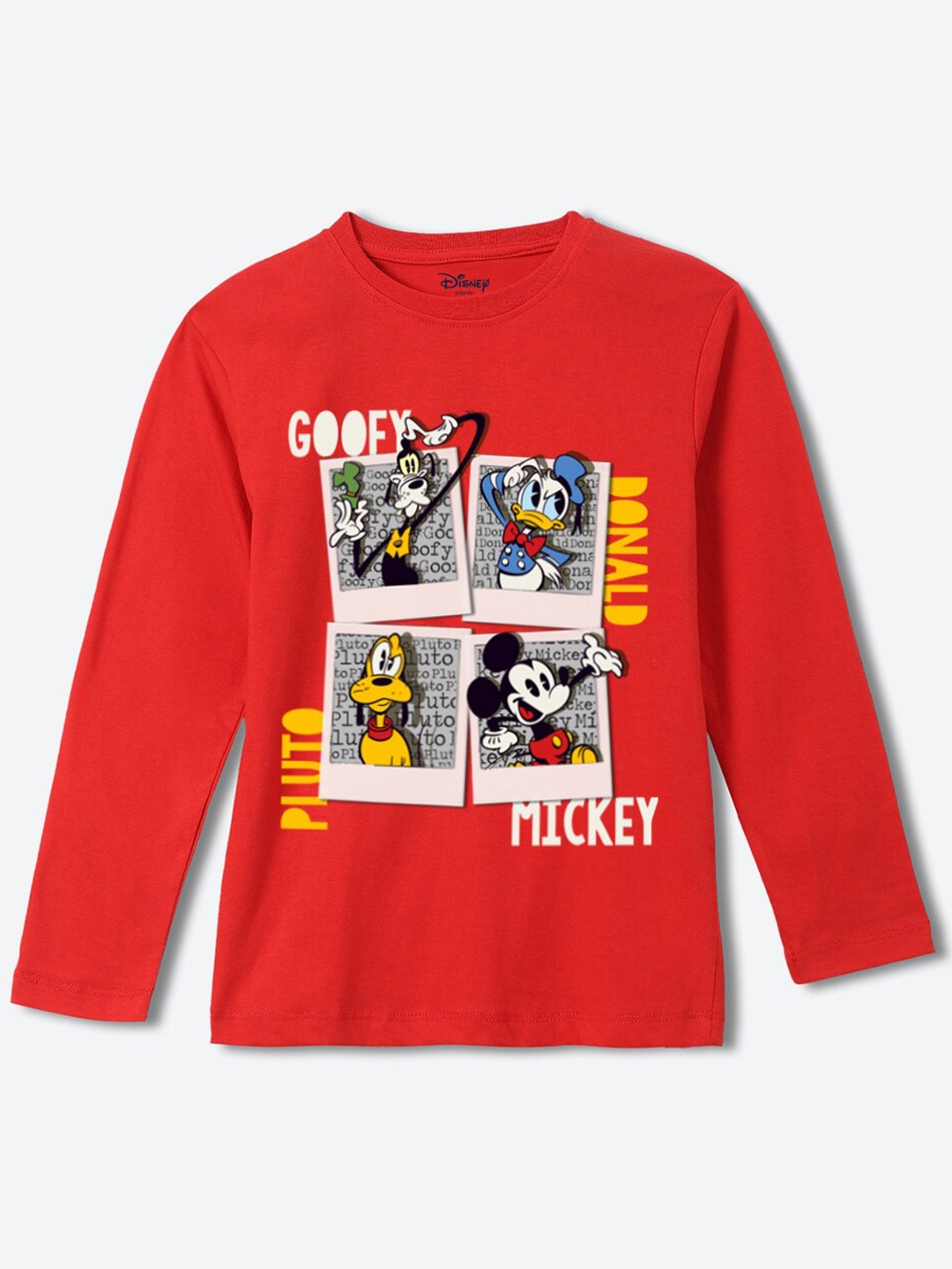 YK Disney Boys Mickey Mouse Printed Round Neck Long Sleeves Pure Cotton Regular T-shirt, Red
YK Disney Boys Mickey Mouse Printed Round Neck Long Sleeves Pure Cotton Regular T-shirt, Red