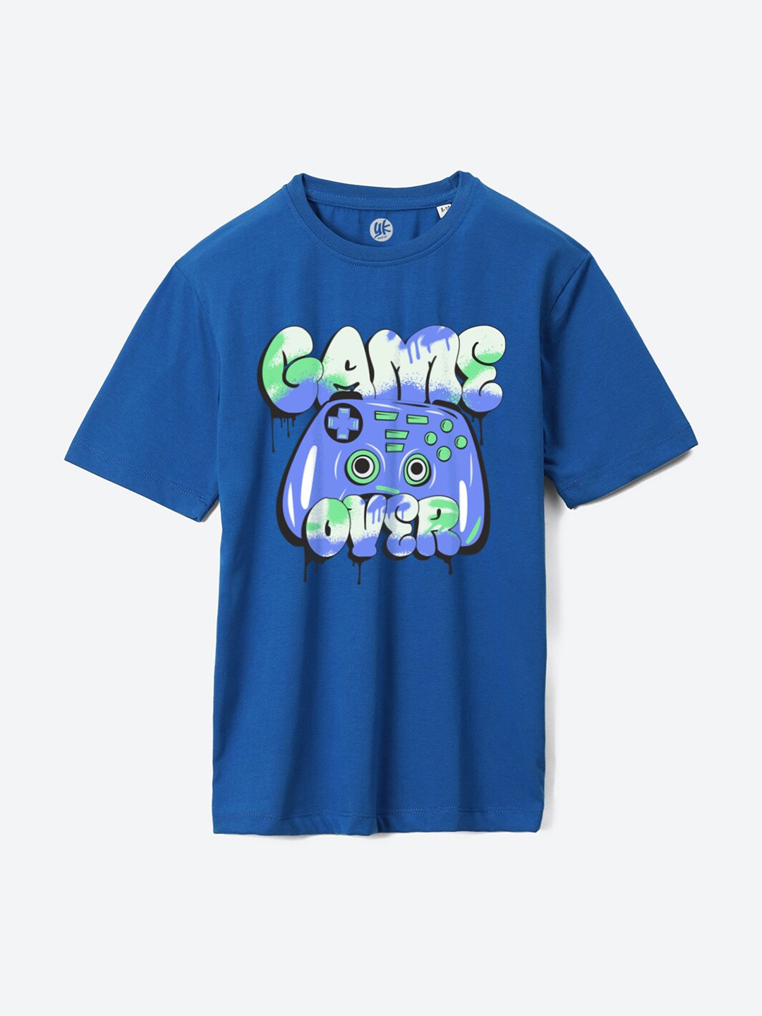 YK Boys Round Neck Short Sleeves Typography Printed Oversized Pure Cotton T-shirt, Blue
YK Boys Round Neck Short Sleeves Typography Printed Oversized Pure Cotton T-shirt, Blue