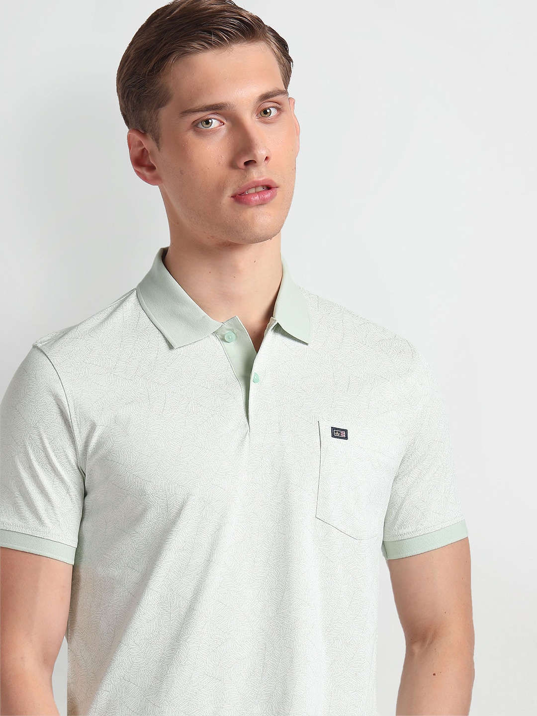 Arrow Sport Brand Logo Polo Collar Short Sleeves Pockets Cotton Regular Fit Casual T-shirt, Green
Arrow Sport Brand Logo Polo Collar Short Sleeves Pockets Cotton Regular Fit Casual T-shirt, Green