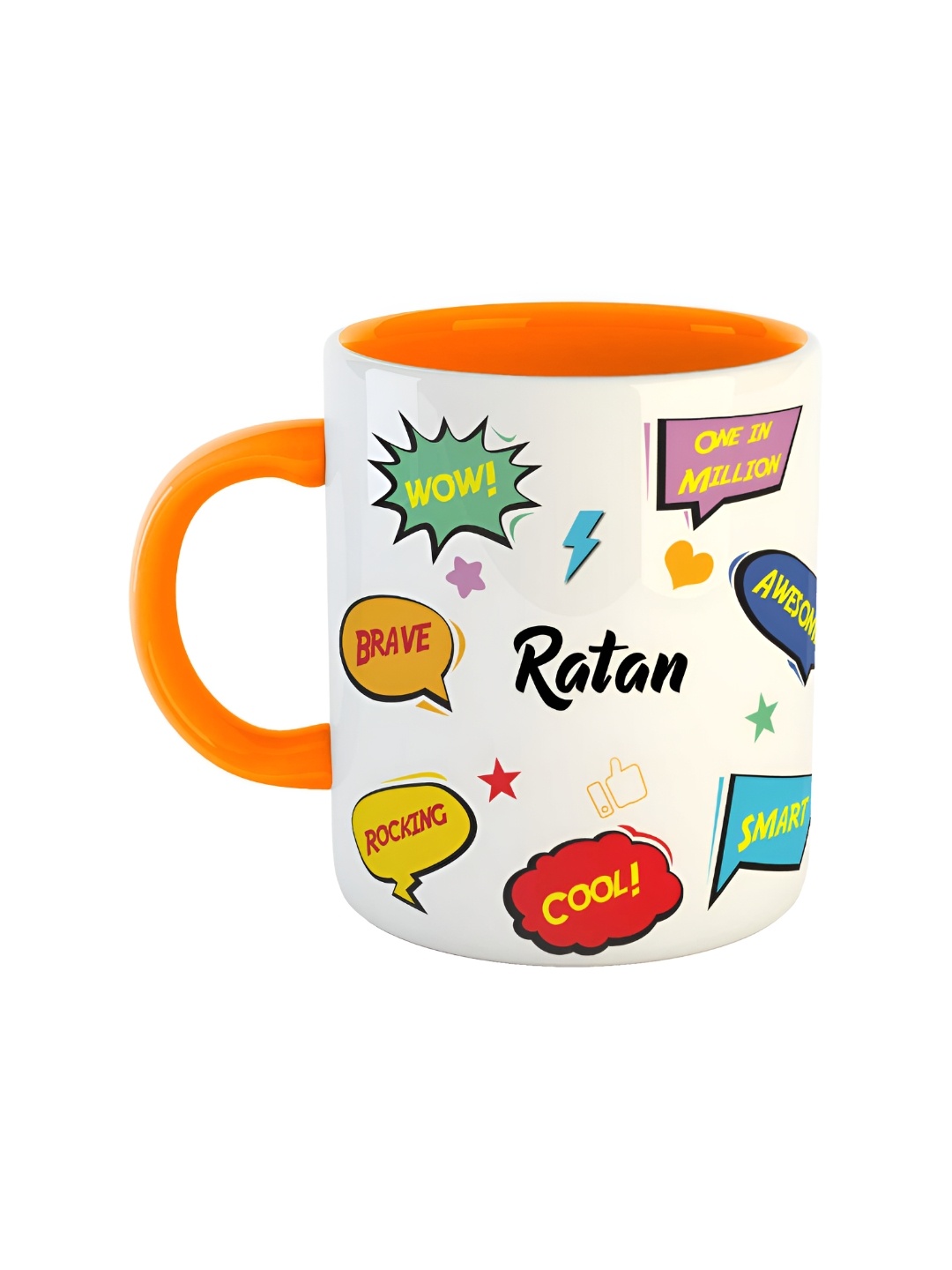ARTBUG Orange & White Text or Slogans Printed Ceramic Glossy Personalised Mug 350 ml
ARTBUG Orange & White Text or Slogans Printed Ceramic Glossy Personalised Mug 350 ml