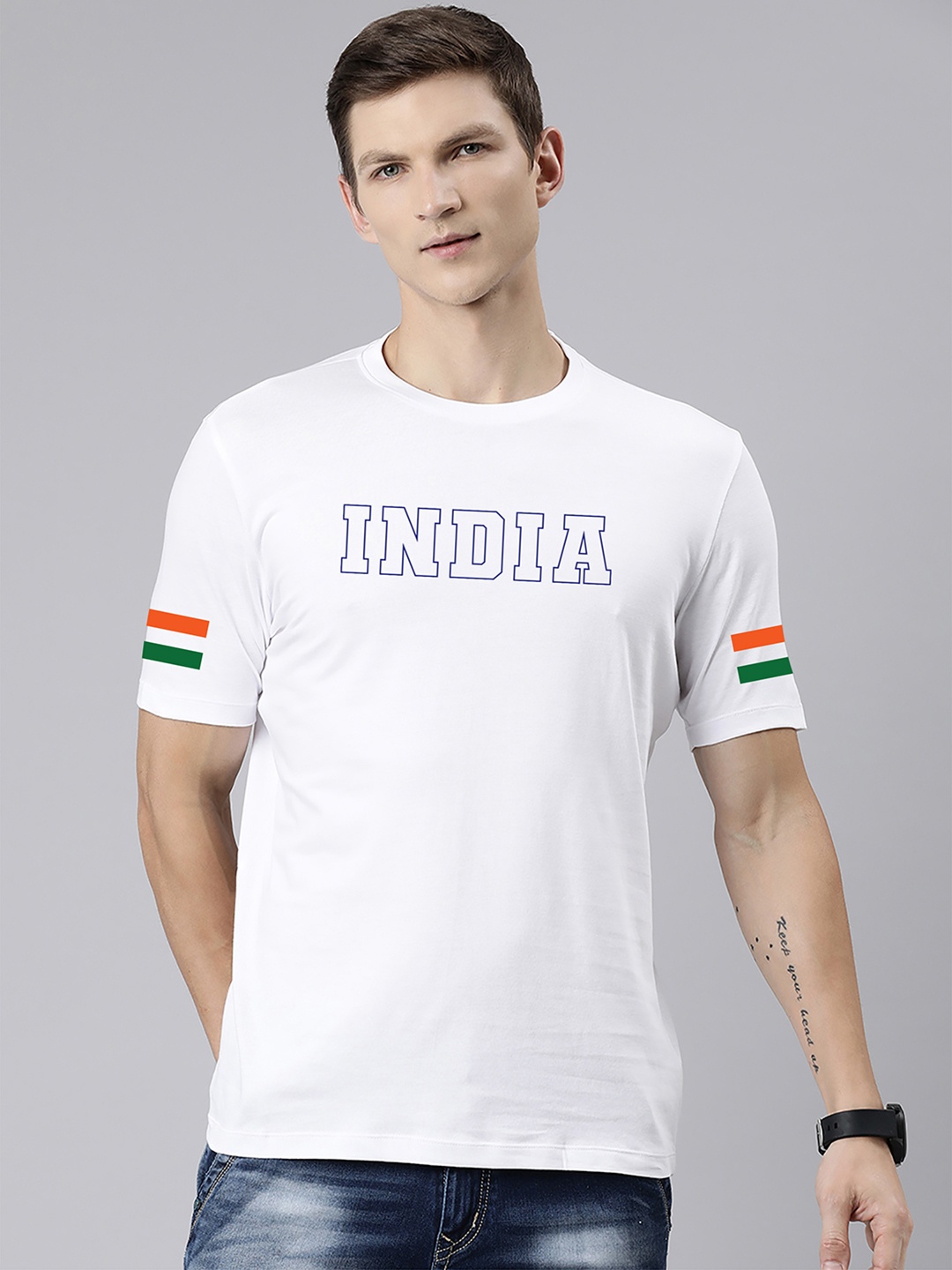 Harvard Round Neck Short Sleeves Typography Printed Regular Fit Cotton T-shirt, White
Harvard Round Neck Short Sleeves Typography Printed Regular Fit Cotton T-shirt, White
