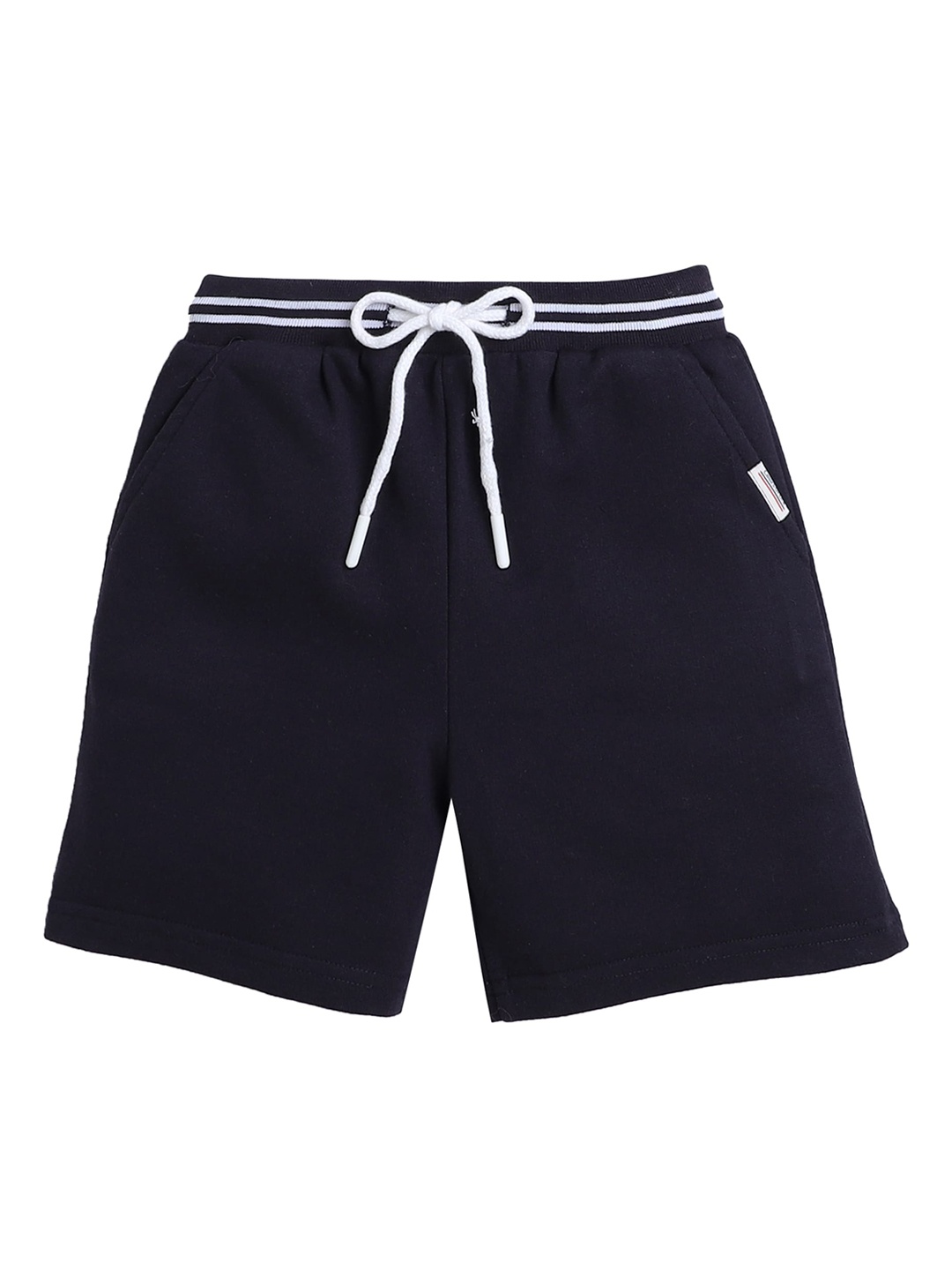 BAESD Boys Mid-Rise Cotton Regular Shorts, Navy blue