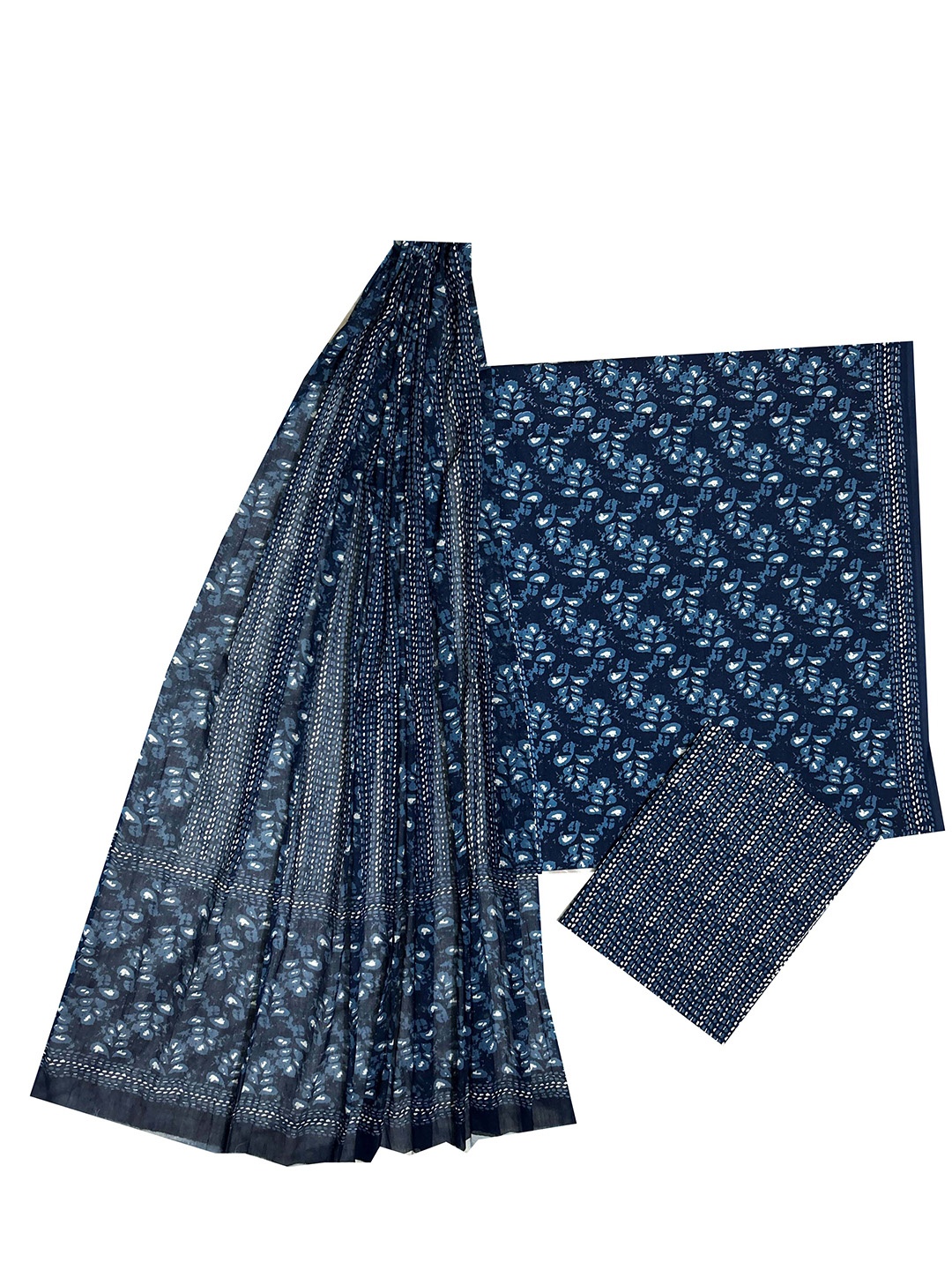 GK FASHION Ethnic Motifs Printed Pure Cotton Block Print Unstitched Dress Material, Navy blue
GK FASHION Ethnic Motifs Printed Pure Cotton Block Print Unstitched Dress Material, Navy blue