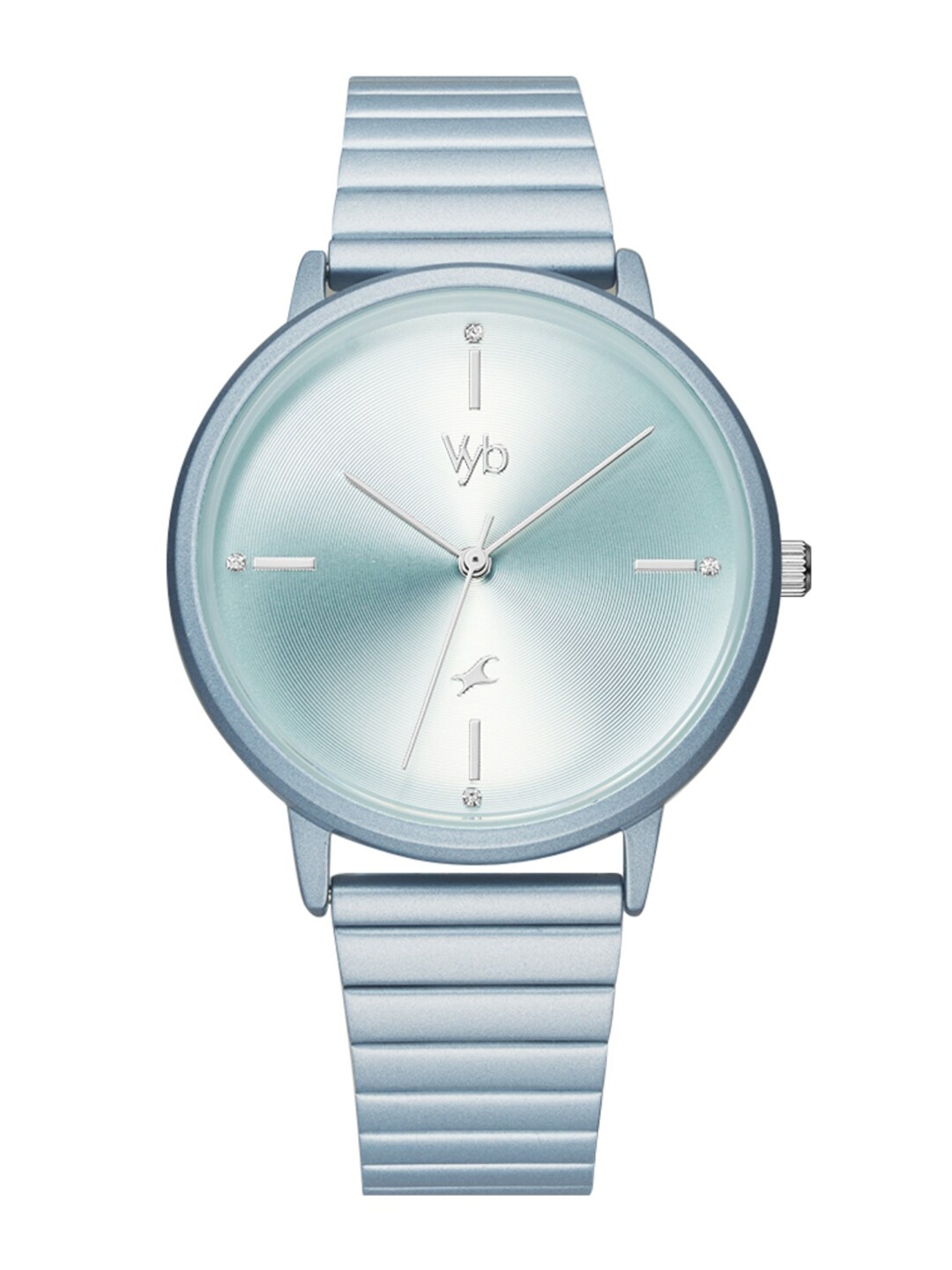 Fastrack Vyb Bliss Women Brass Dial & Stainless Steel Straps Analogue Watch FV60021KM03W, Blue
Fastrack Vyb Bliss Women Brass Dial & Stainless Steel Straps Analogue Watch FV60021KM03W, Blue