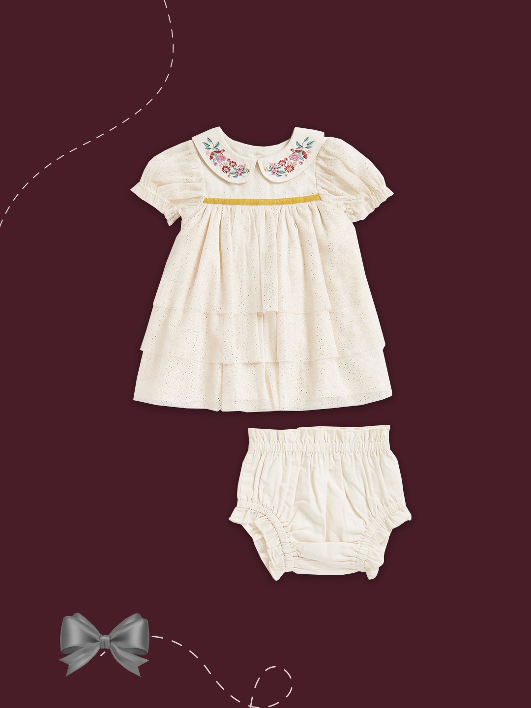 mothercare Girls Peter Pan Collar Cotton Cape Sleeve A-Line Dress, White
mothercare Girls Peter Pan Collar Cotton Cape Sleeve A-Line Dress, White